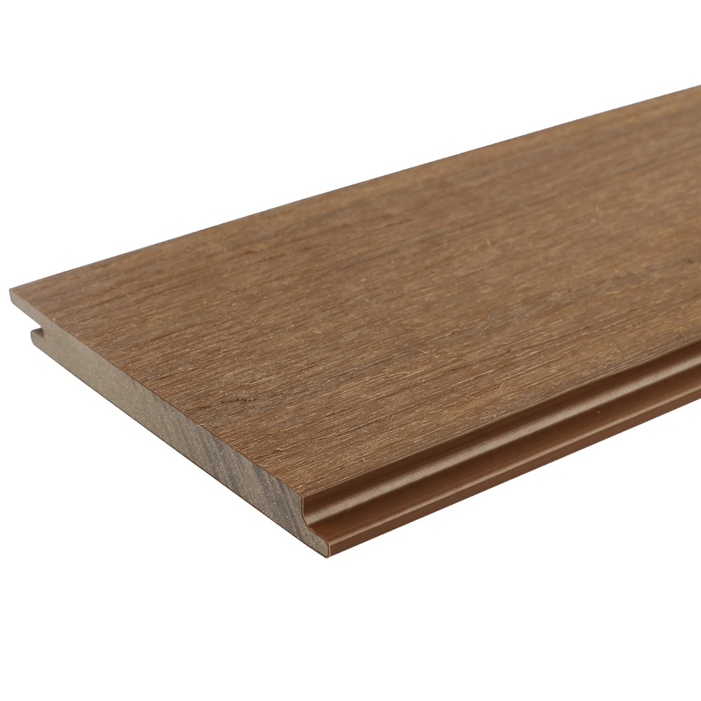 NewTechWood 0.5-in x 5.5-in x 96-in Peruvian Teak Raw horizontal Panel siding ( 3.33-sq ft )