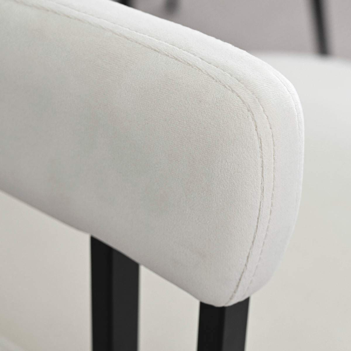 Maison Boucle MIA-VELEVT-BEIGE8 Dining-Chairs - View #7