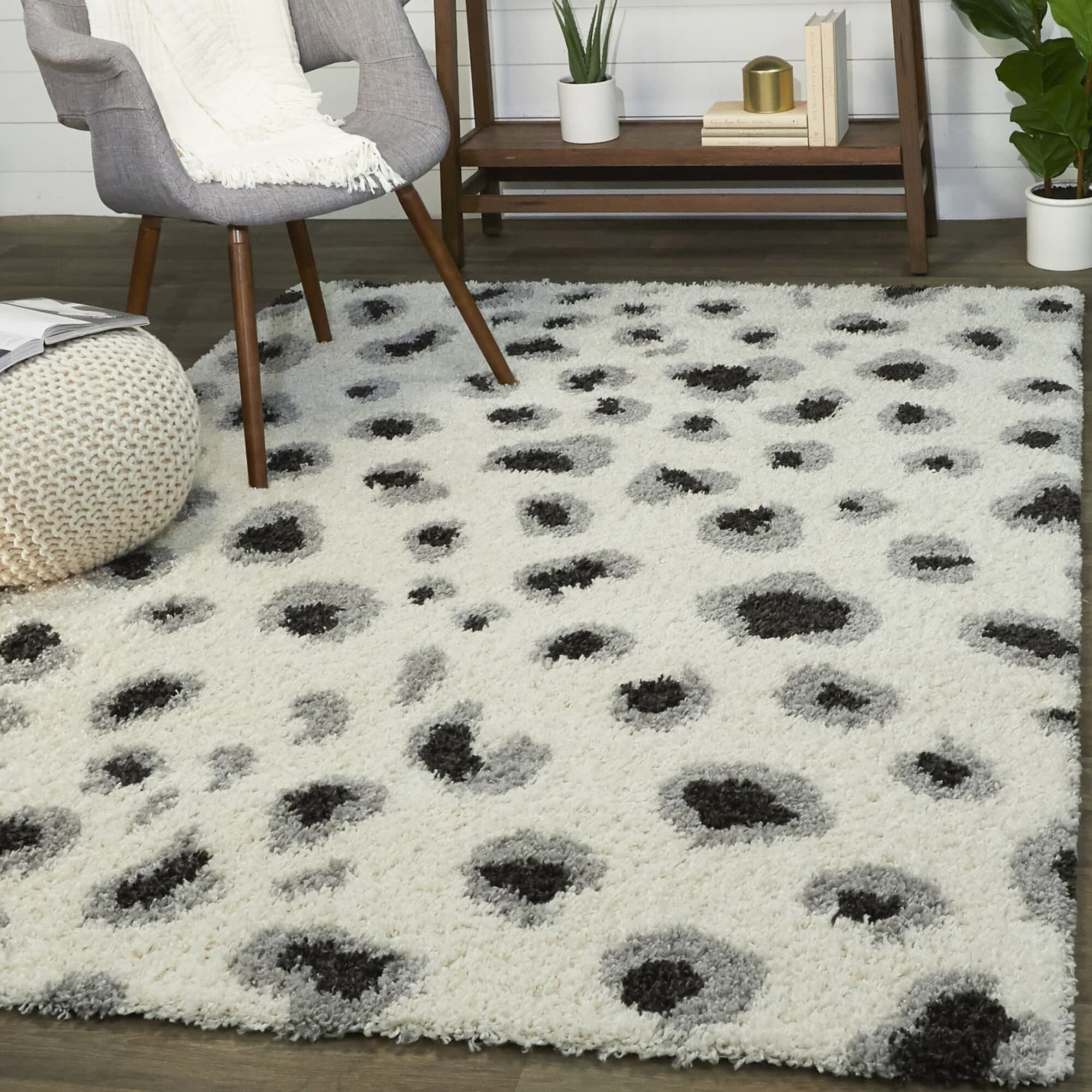 Balta 3091647 8 x 10 (ft) Loomed Polypropylene Cream Rectangular Indoor Animal print Global Area rug