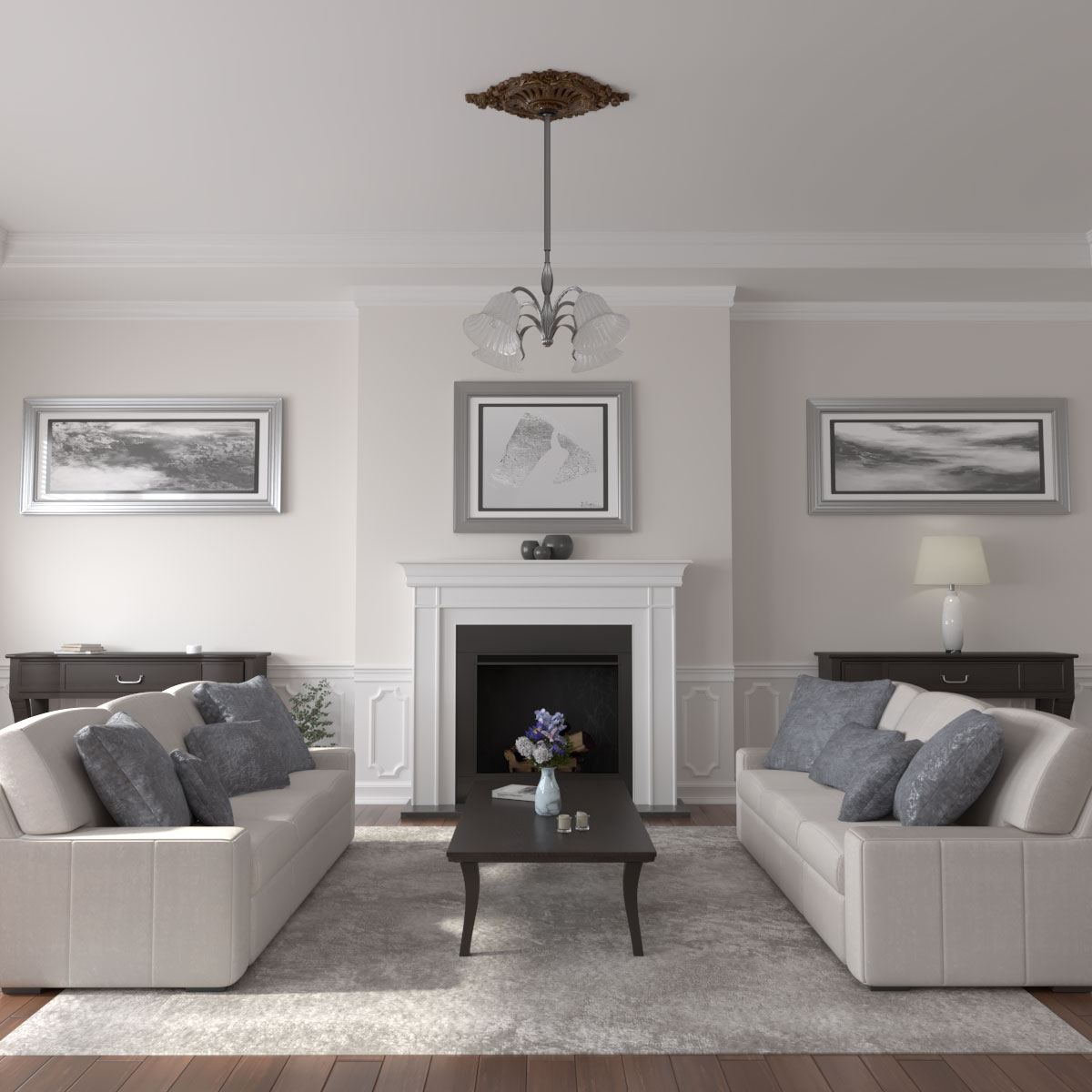 Ekena Millwork CM35X22ANRBC Ceiling-Medallions - View #5