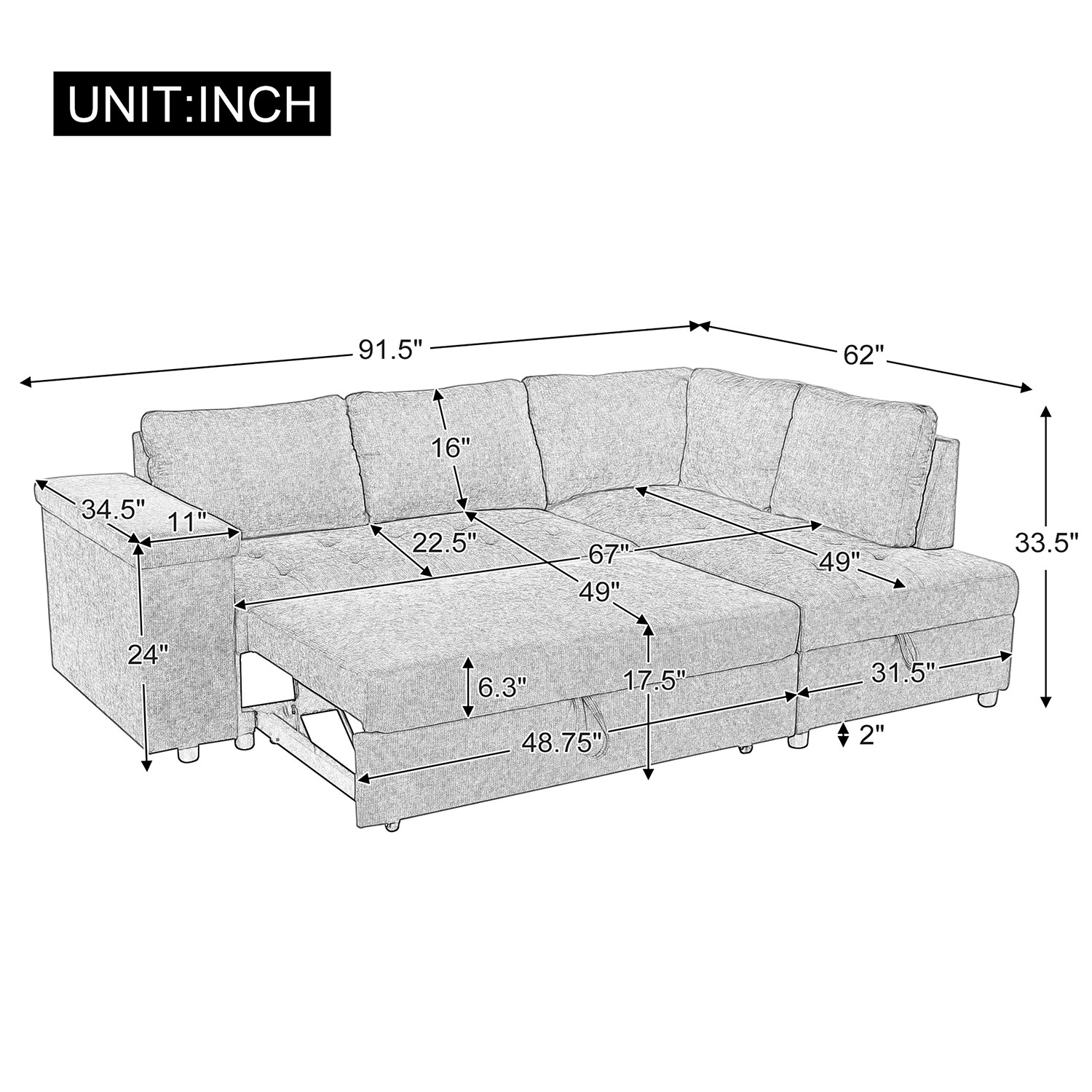 Dimakai DK-MIS0030G Sofas-Loveseats - View #9