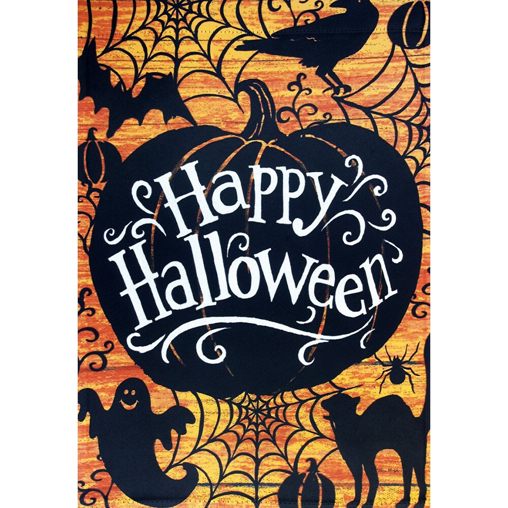 Rain or Shine 1.04-ft W x 1.5-ft H Halloween Garden Flag in the ...