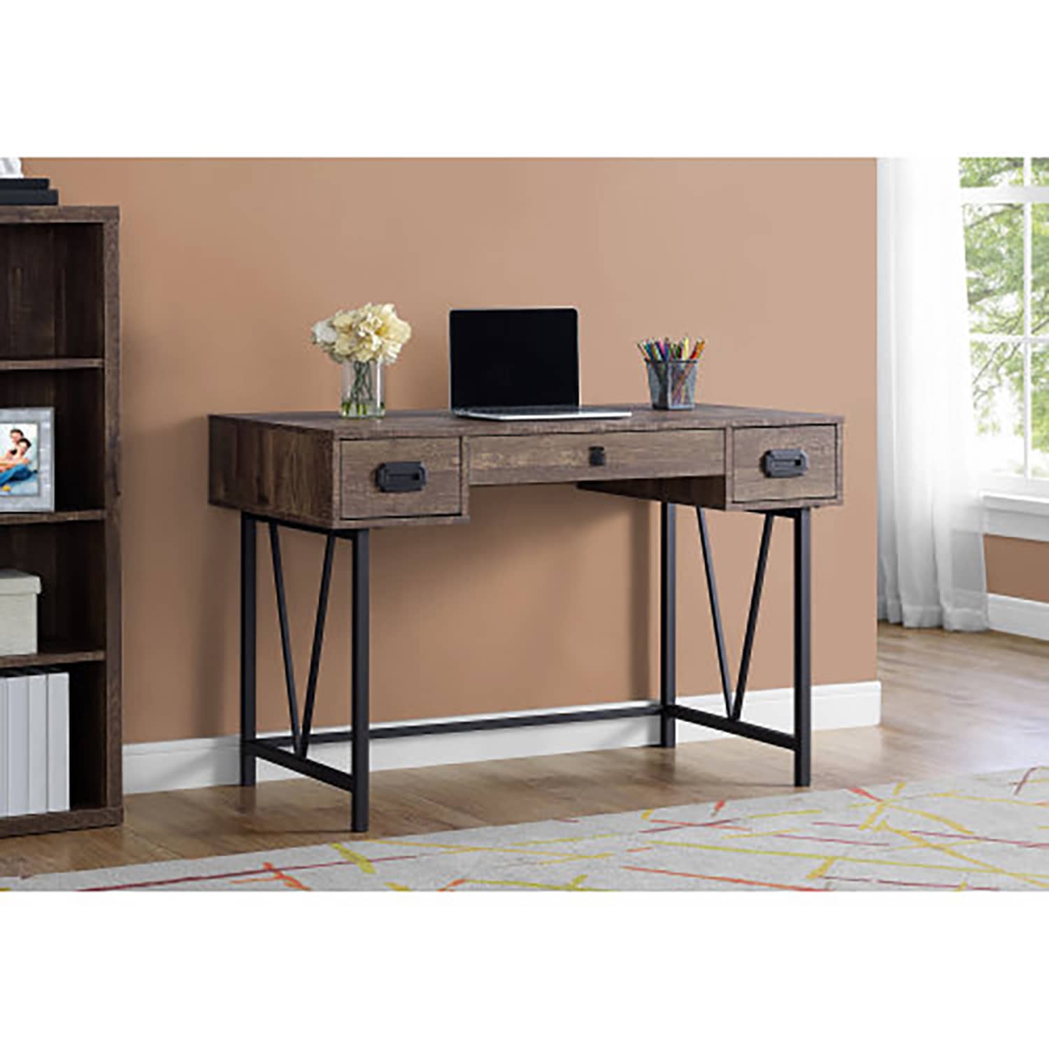 GZMR GZ-C773243 23.75-in Brown Modern/Contemporary Computer desk