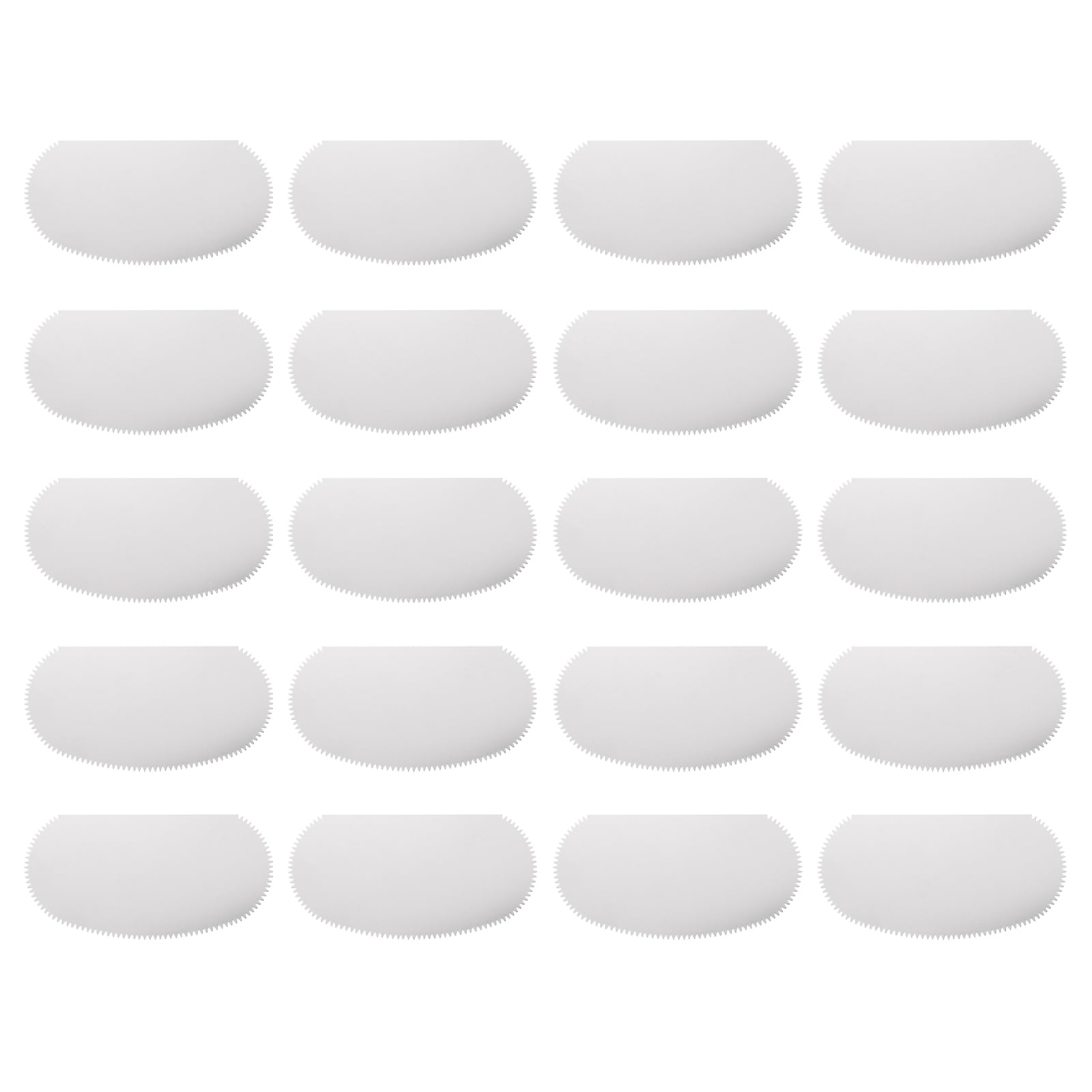 Harfington 20pcs Steel Clay Scraper 4inch Pottery Steel Clay Serrated Scraper Tool for Pottery Sculpture Ceramic DIY Crafts #S26042301UX6127