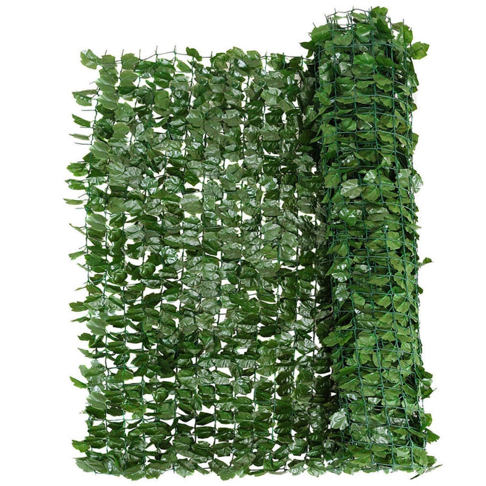 SUGIFT 40-in x 95-in Faux Ivy Privacy Fence Artificial Ivy Leaf Screen Polyethylene Greenery on Mesh Backing Trimmable UV Fade-Resistant Green Year-Round Lightweight for Garden Deck Balcony Patio Indoor Outdoor Green