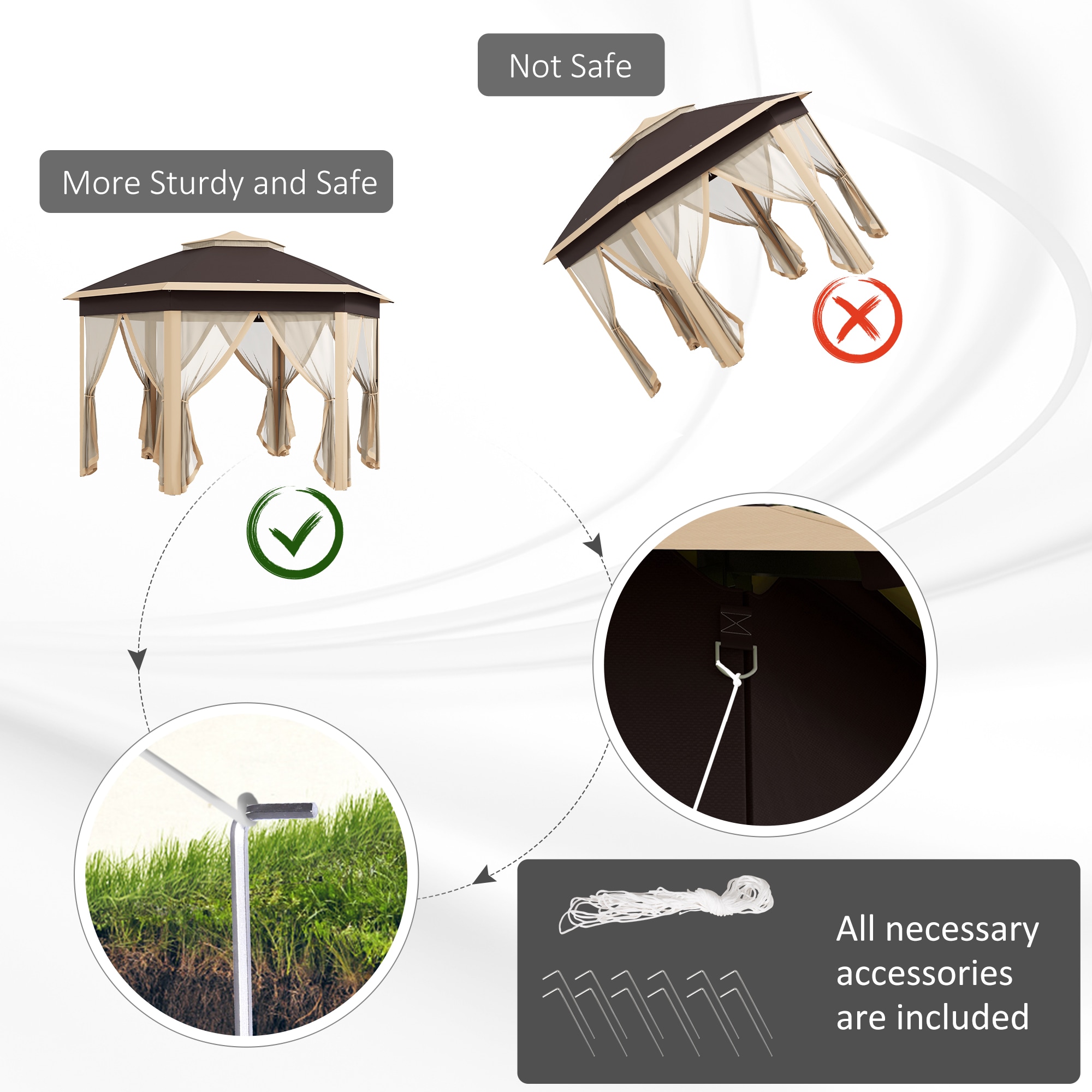 Siavonce XH74258 Wood-Resin-Gazebos - View #5