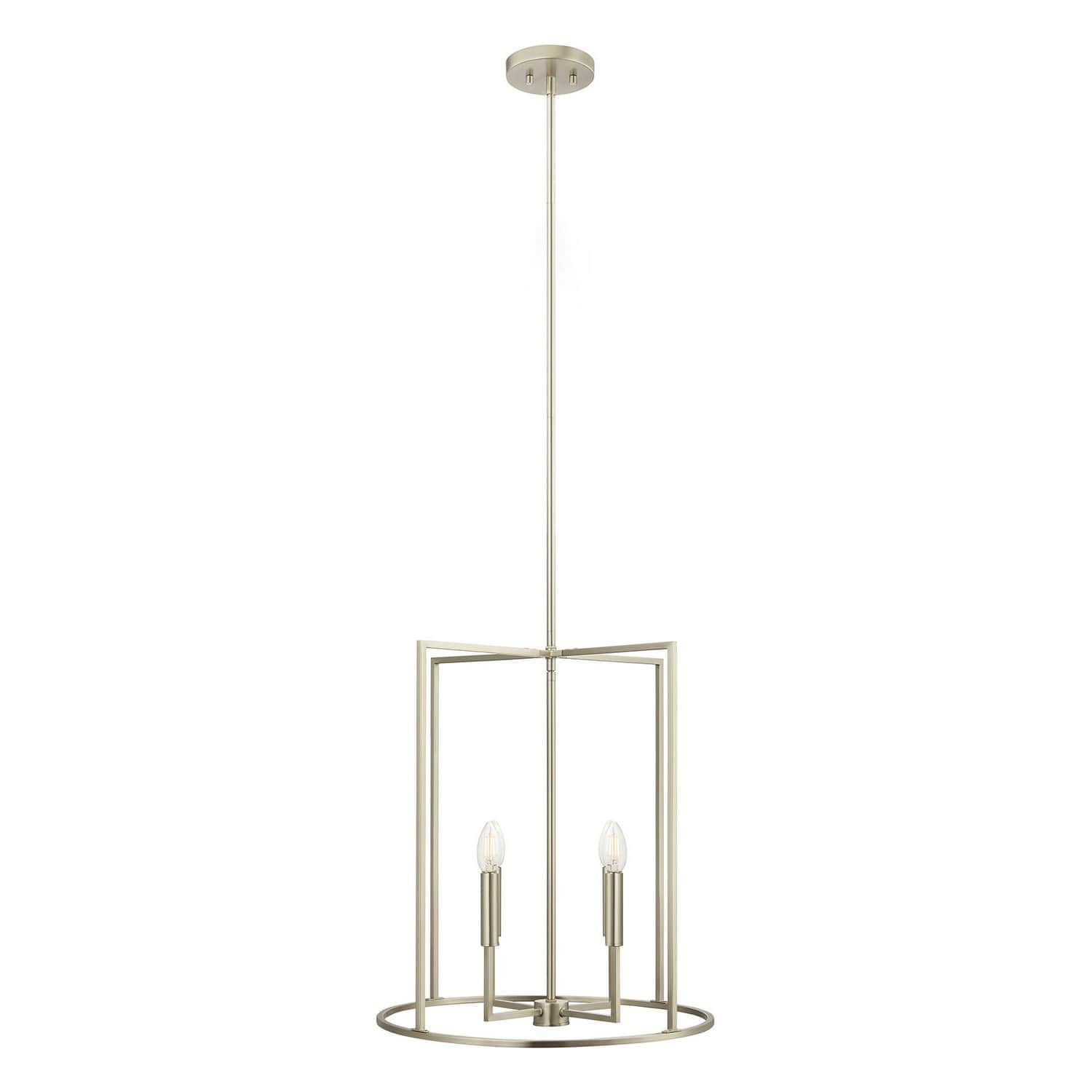 Trade Winds Lighting TW72033BN 4-Light Pendant from Linford Collection in Brushed Nickel