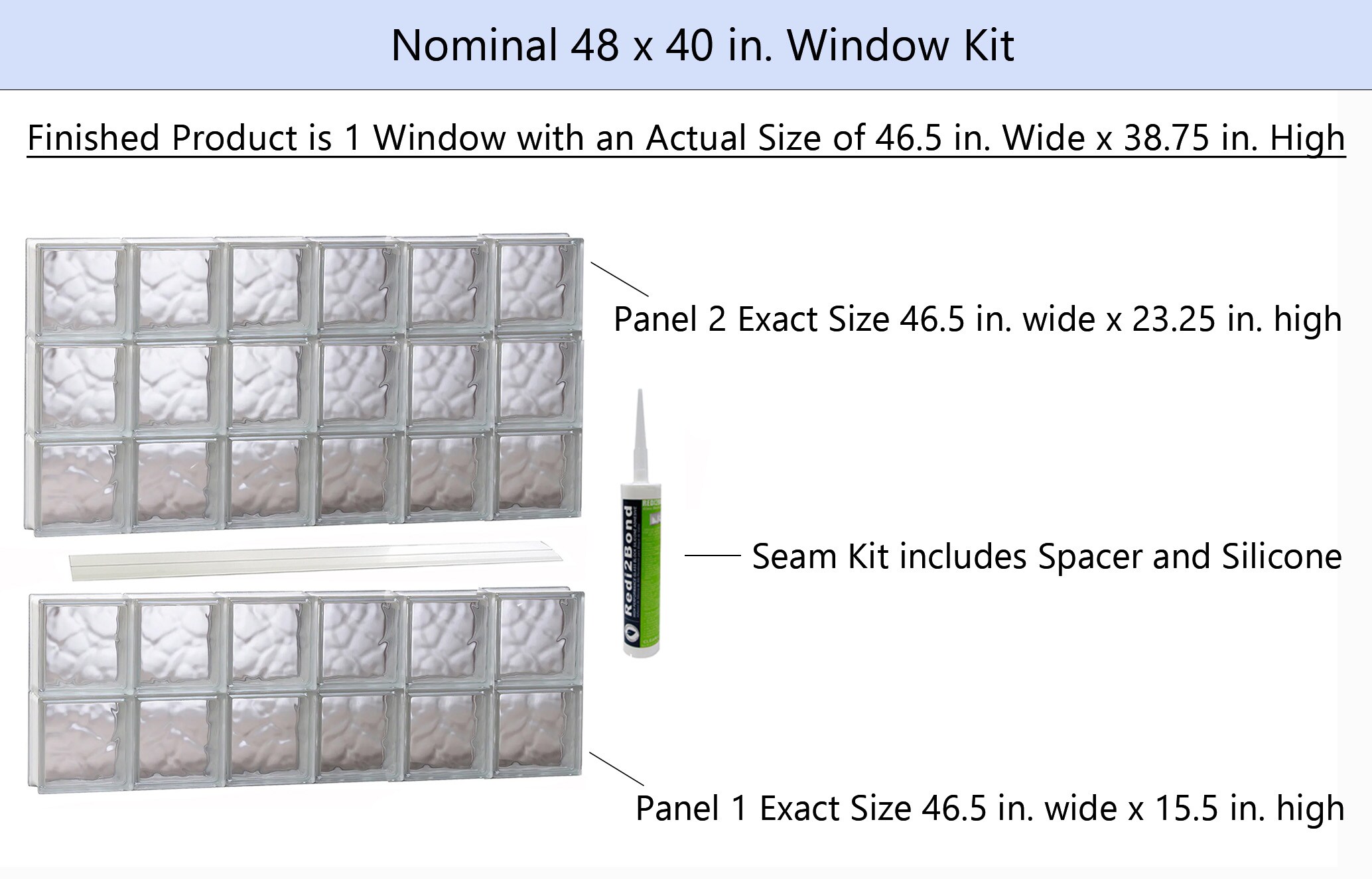 REDI2SET S4840DC Glass-Block-Windows - View #2