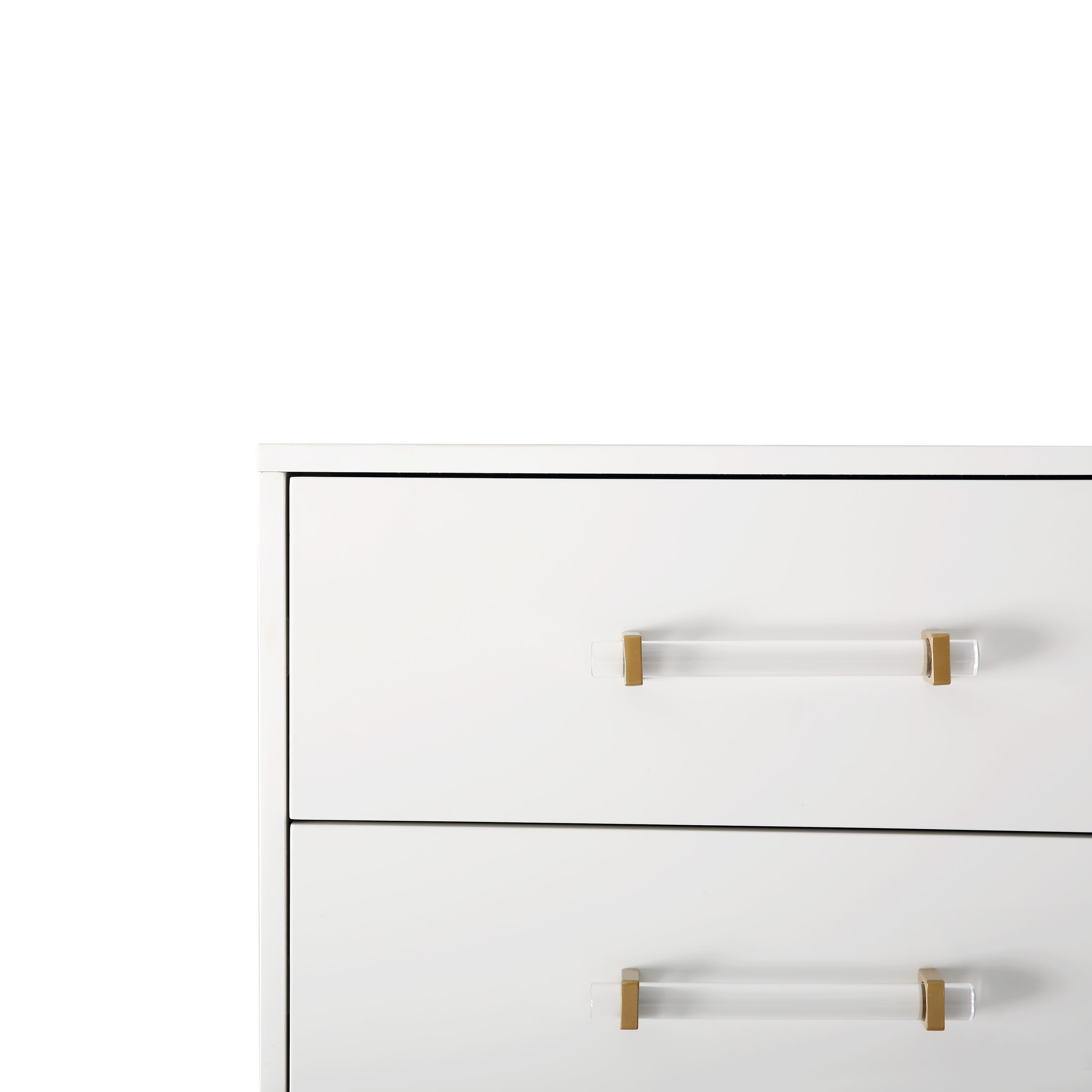 CASAINC Fully assembled 5 drawer accent chest White 4-Drawer Chest at ...