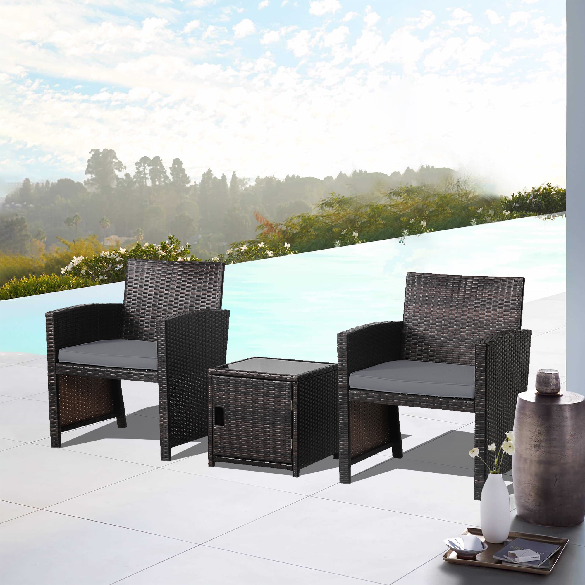 WELLFOR OUJ69444GR Patio-Conversation-Sets - View #4