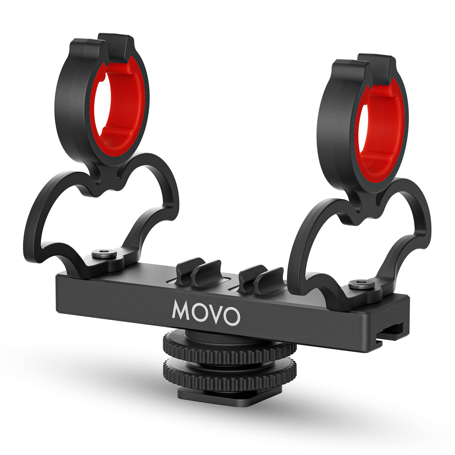 Movo SM6 Ultraflex Premium Shockmount for Shotgun Microphones - Compatible with Rode NTG Series Sennheiser MKE600 Audio-Technica AT875R and More #SM6