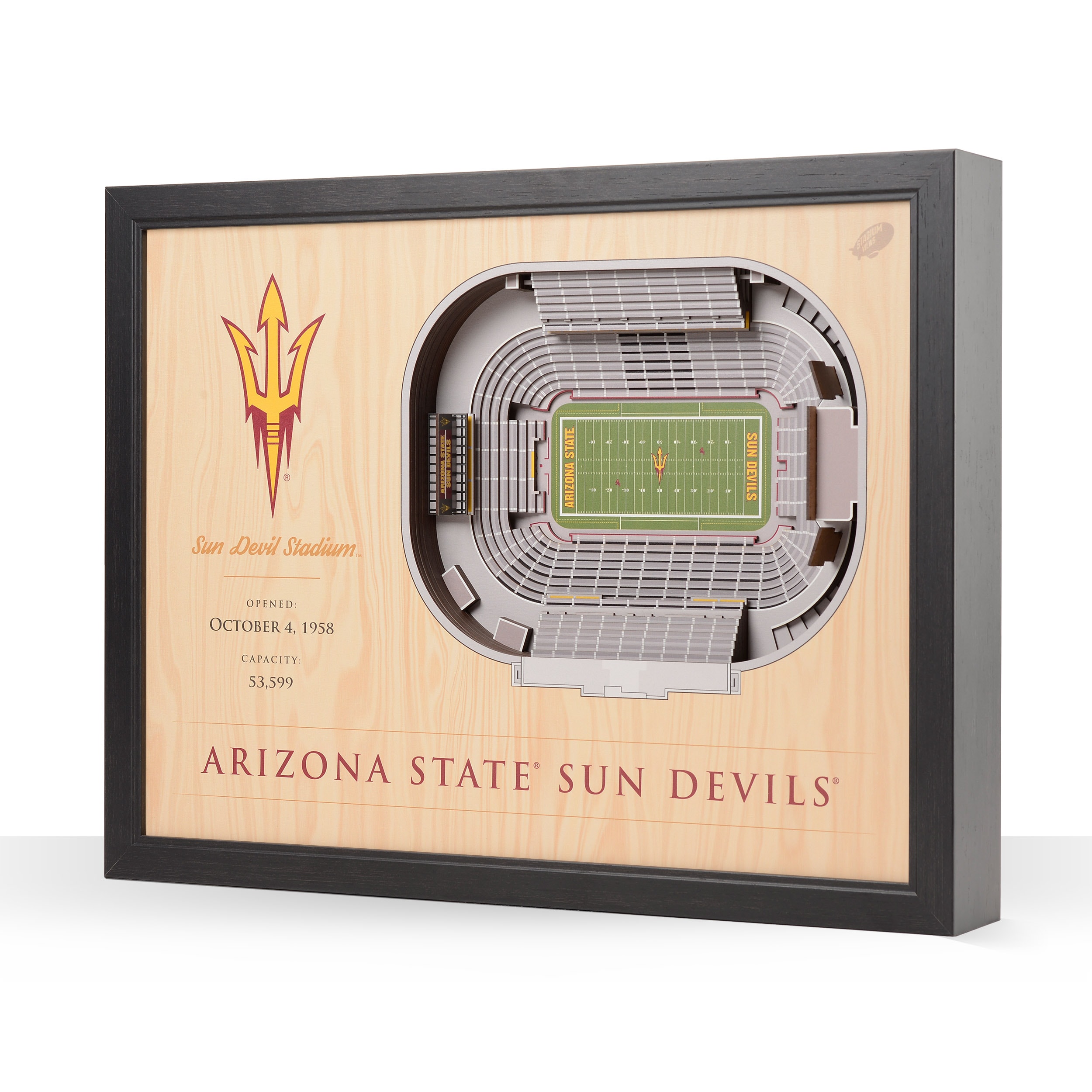 Arizona Cardinals 25 Layer Stadium View 3D Wall Art