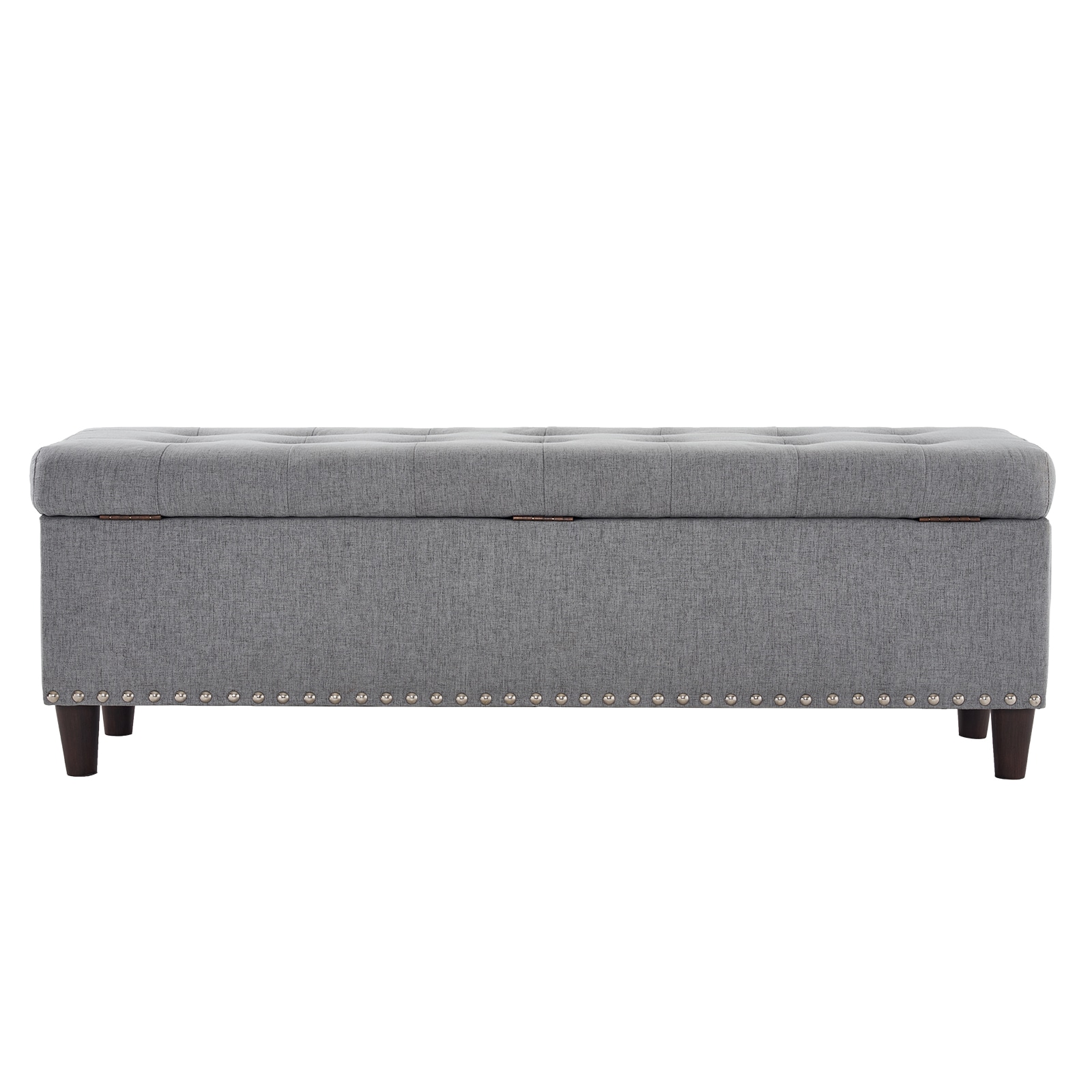 Outopee LO1G98000331 Modern Light Gray Storage Ottoman