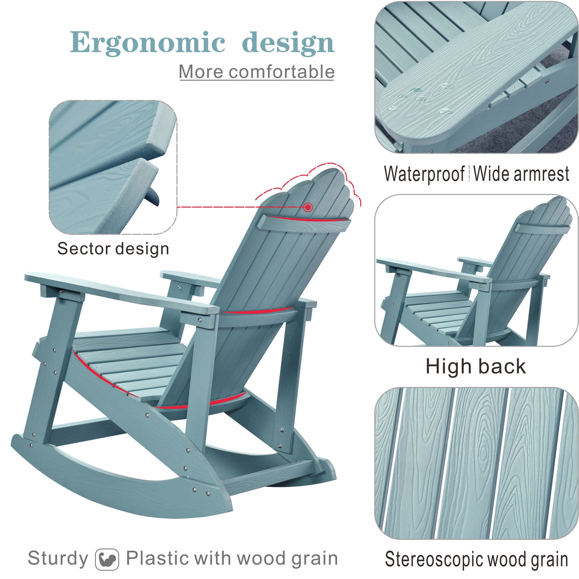 Pouuin SFRC800A Patio-Chairs - View #2