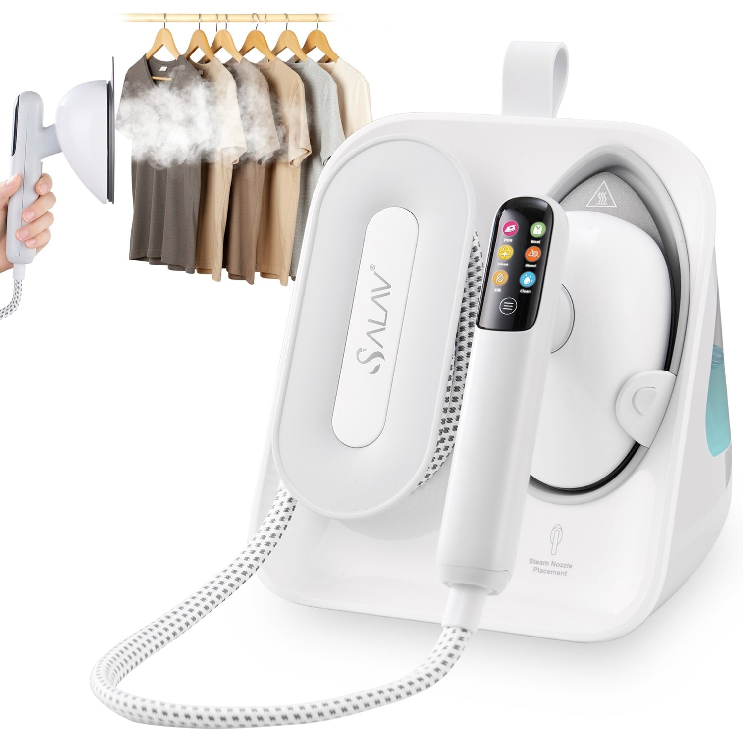 Salav Deluxe Duopress White Steam Press Fabric Streamer