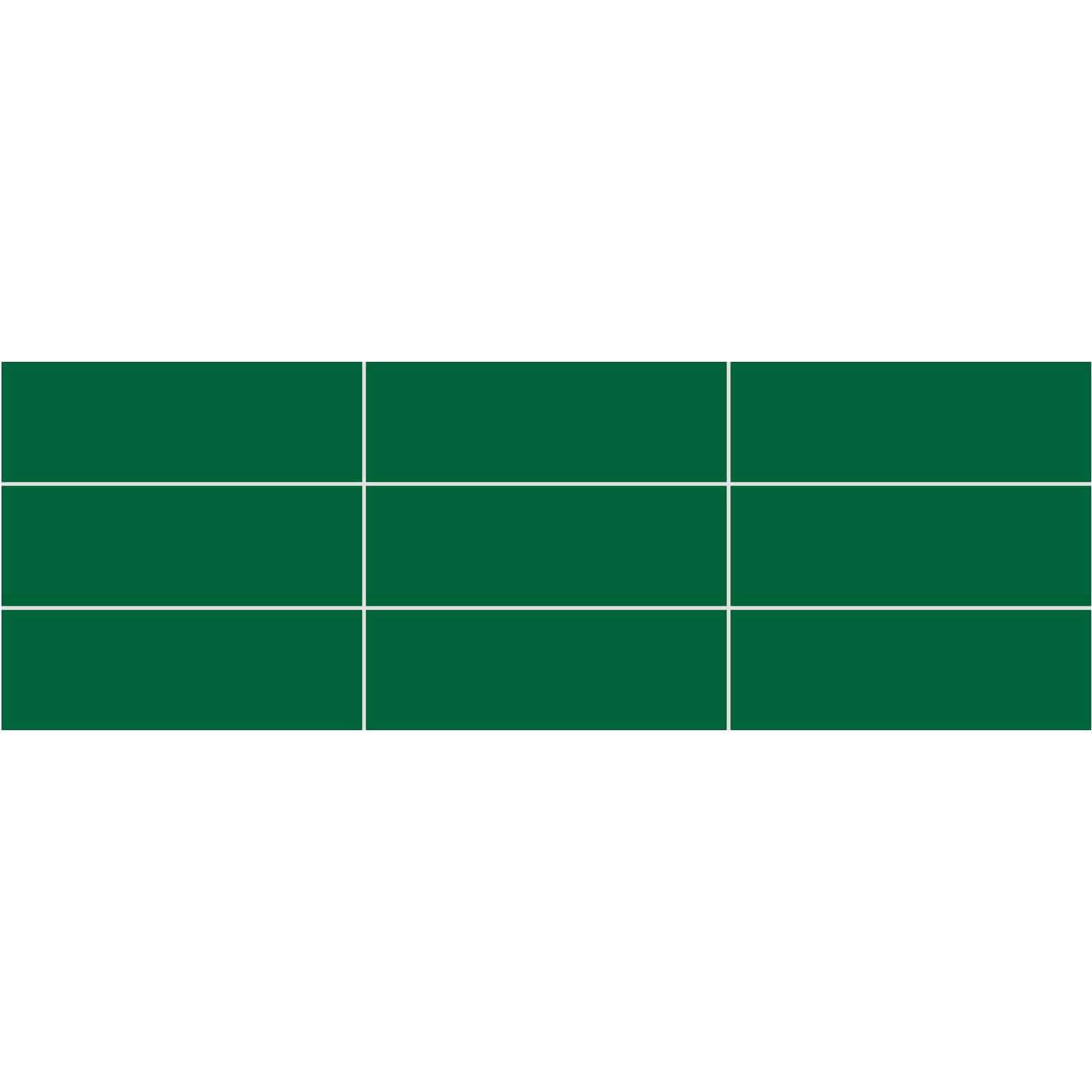 Daltile Core Classic Linear Emerald 4-in x 12-in Glossy Ceramic Subway Wall Tile ( 10.64-sq ft Carton )