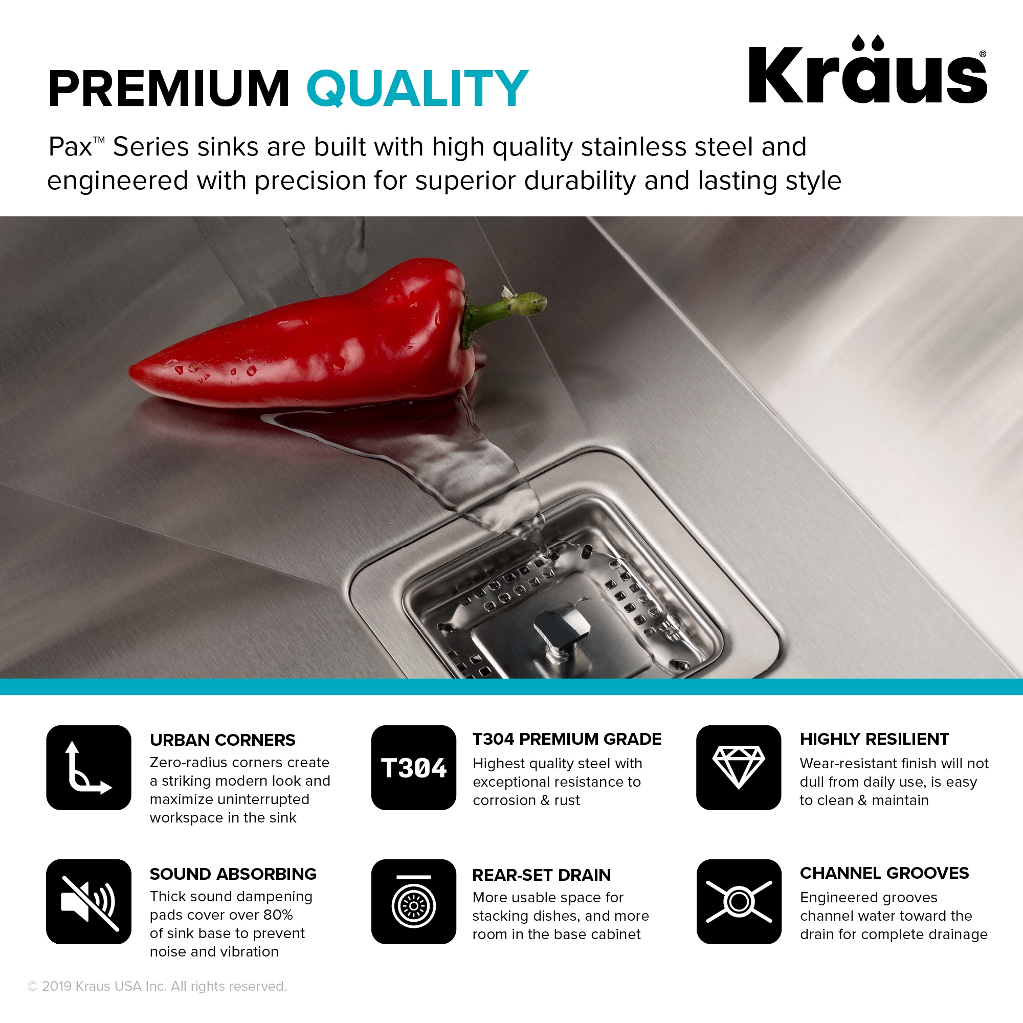 Kraus KHU24L Laundry-Tubs-Utility-Sinks - View #6