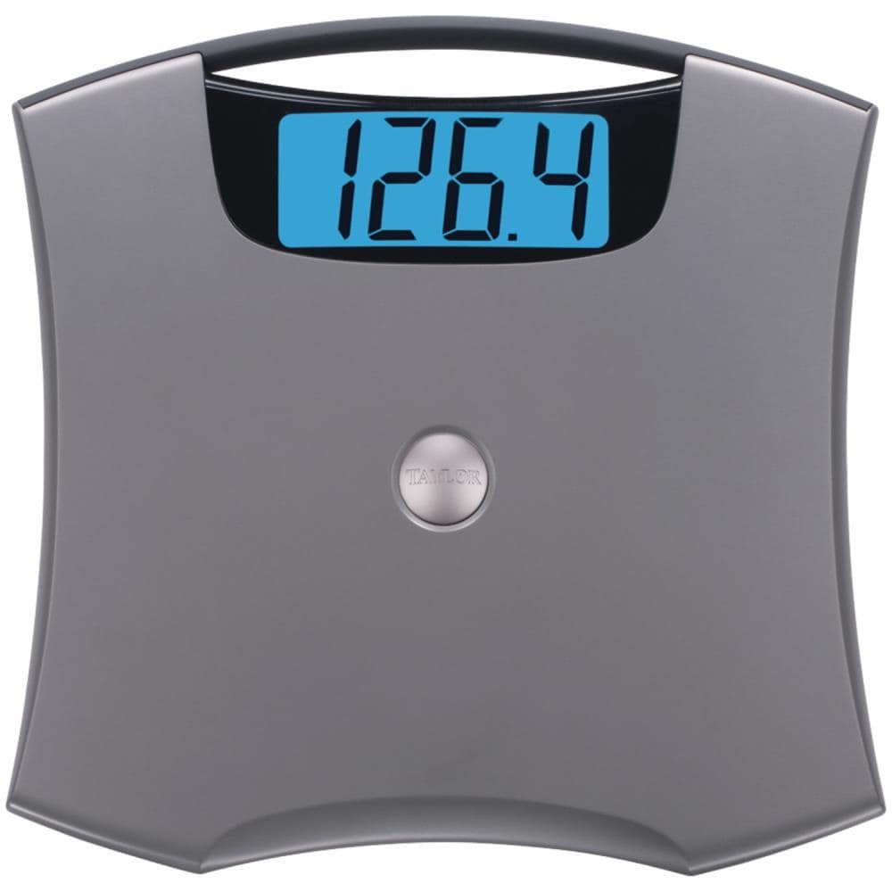 Taylor 440-lb Digital Gray Bathroom Scale in the Bathroom Scales department  at