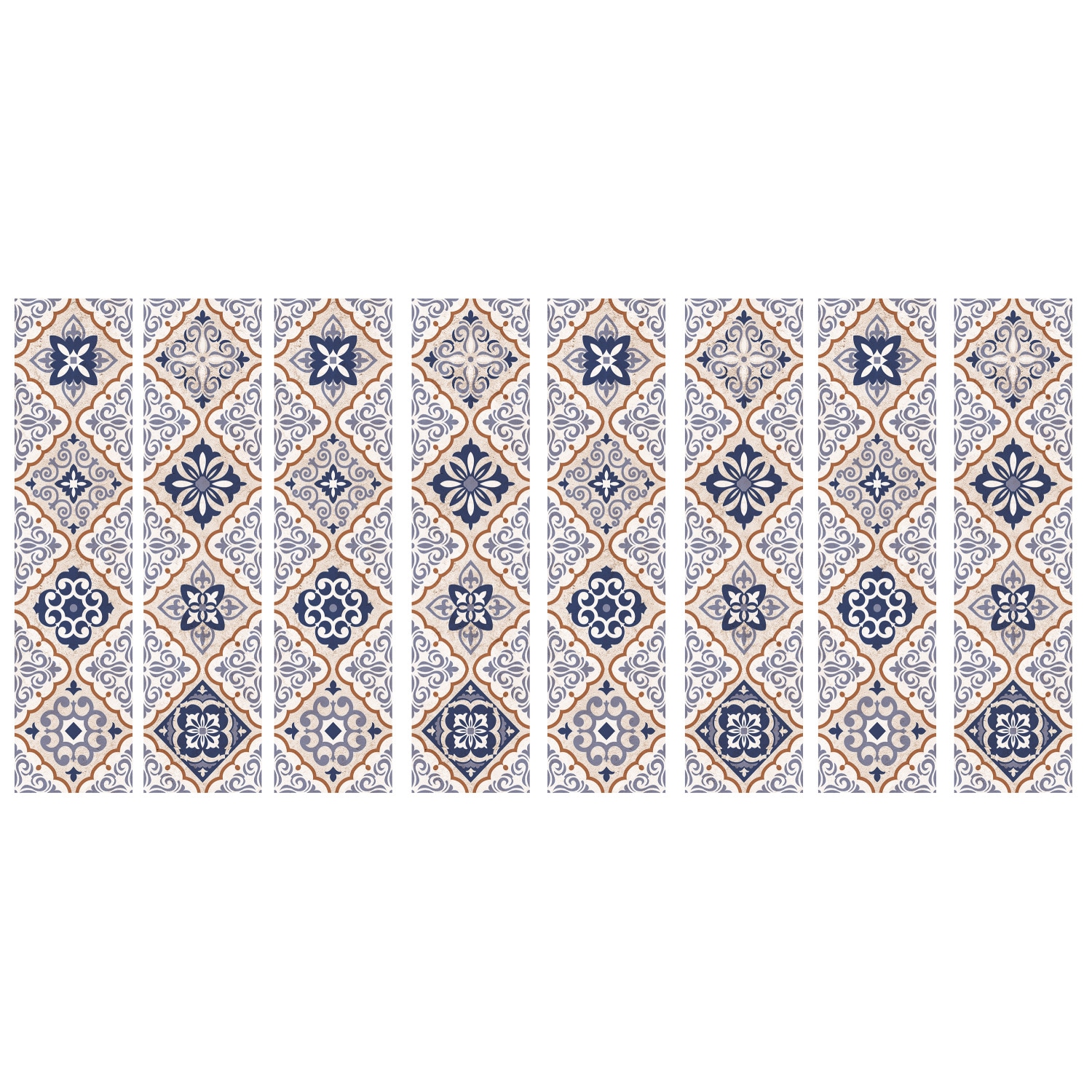 RoomMates RMK3747GM 4-Inches W x 16.74-Inches H Self-adhesive Blue Geometric Wall Decal