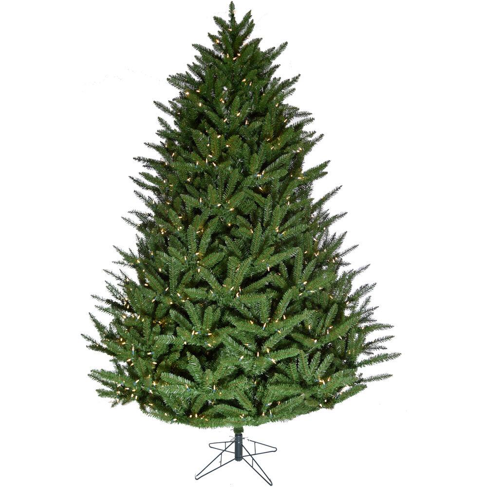 Fraser Hill Farm FFCV090-5GR 9-ft Pre-lit Artificial Christmas Tree with LED Lights