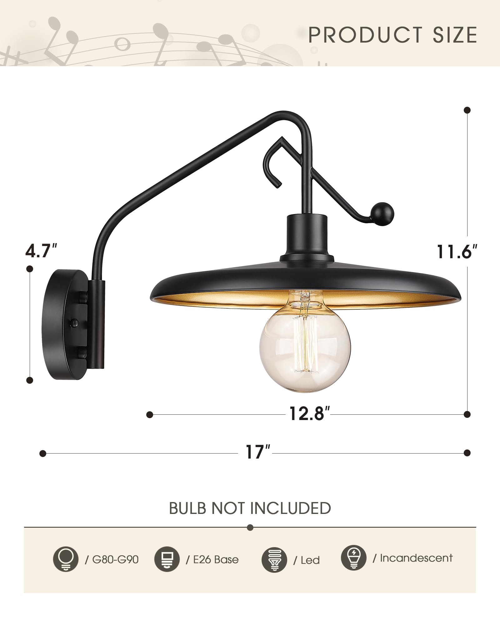 LTMATE LS4FY68B BK Outdoor-Wall-Lighting - View #3