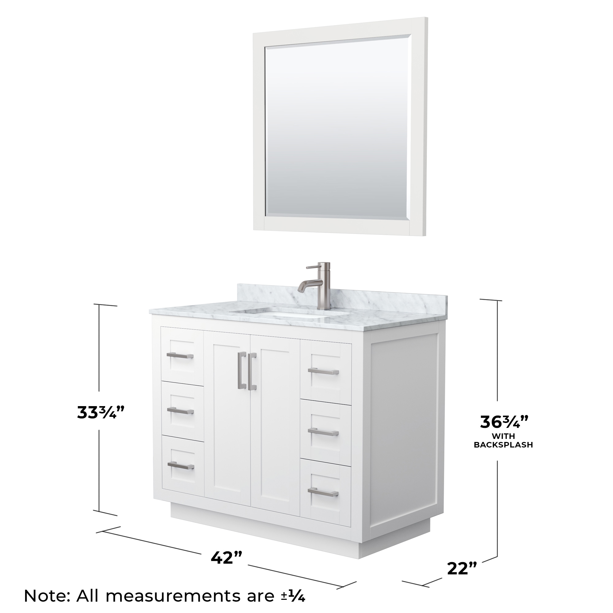 Wyndham Collection WCF292942SWHCMUNSM34 Bath-Vanity-Combo - View #6