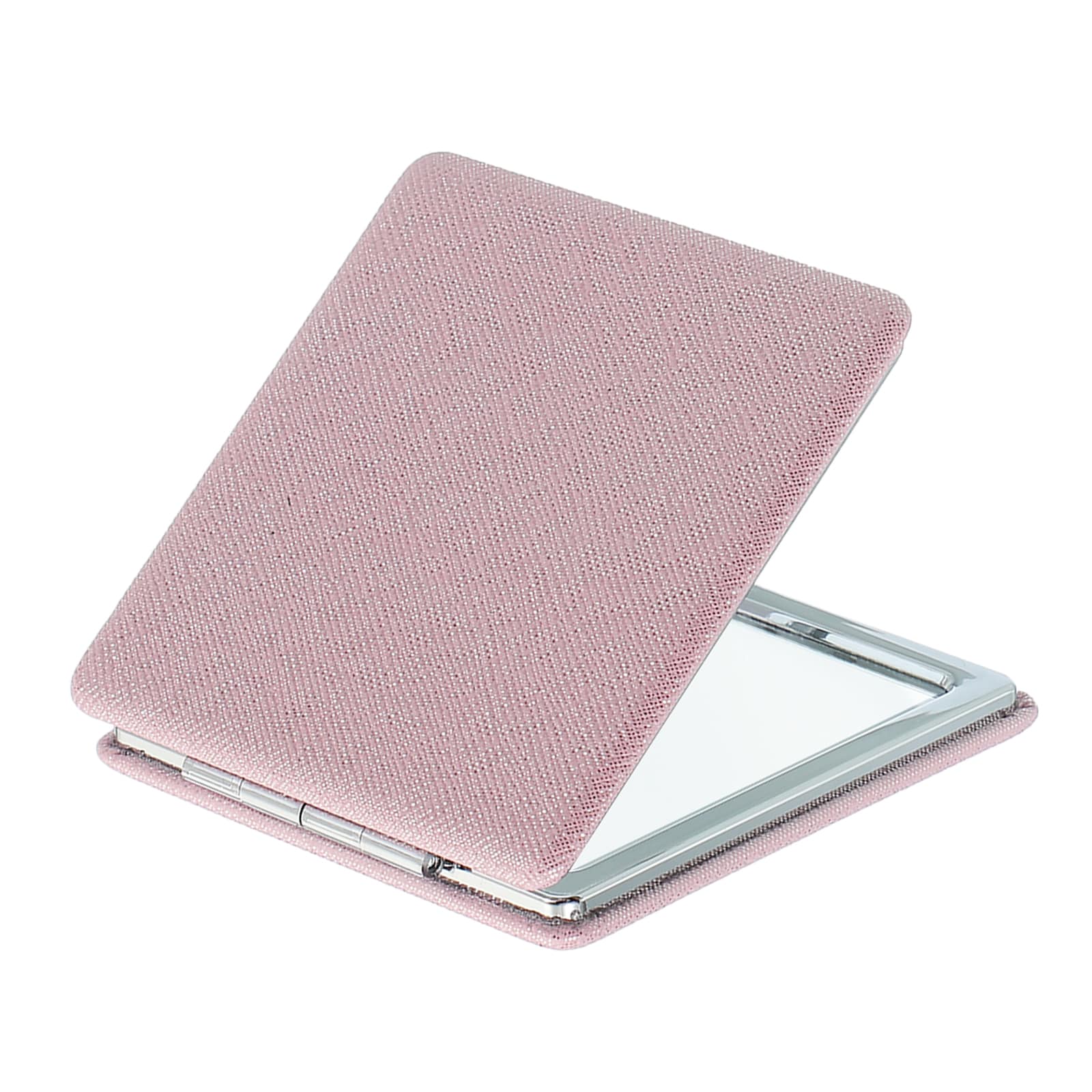 Unique Bargains Small Pocket Mirror for Purse Square Magnifying Foldable Silver Makeup Handheld Compact Mirror for Women Purse Travel Girls Gift(Pink 2.83inch x 2.83inch) #S26012800UX5743
