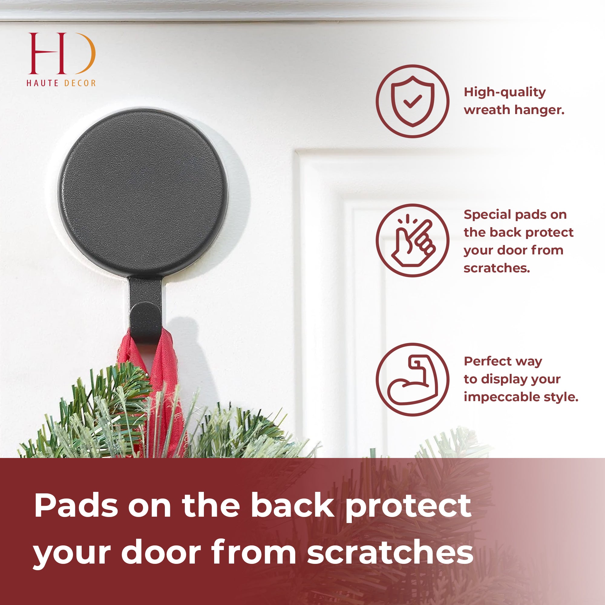 Haute Decor MWH216R Holiday-Hooks-Hangers-Holders - View #6
