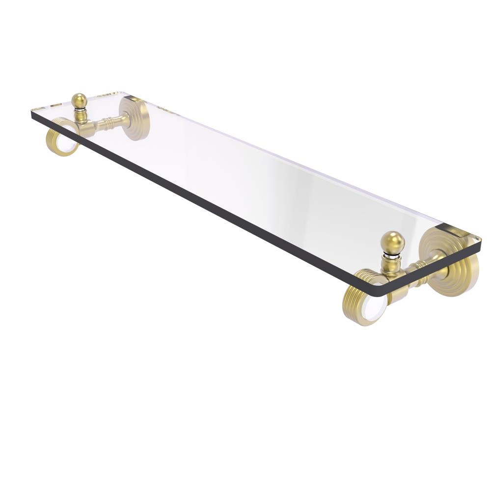 Allied Brass PG-1G-16-SBR Pacific Grove Satin Brass Wall mount Bathroom Shelf ( 16-in x 3.2-in x 5-in )