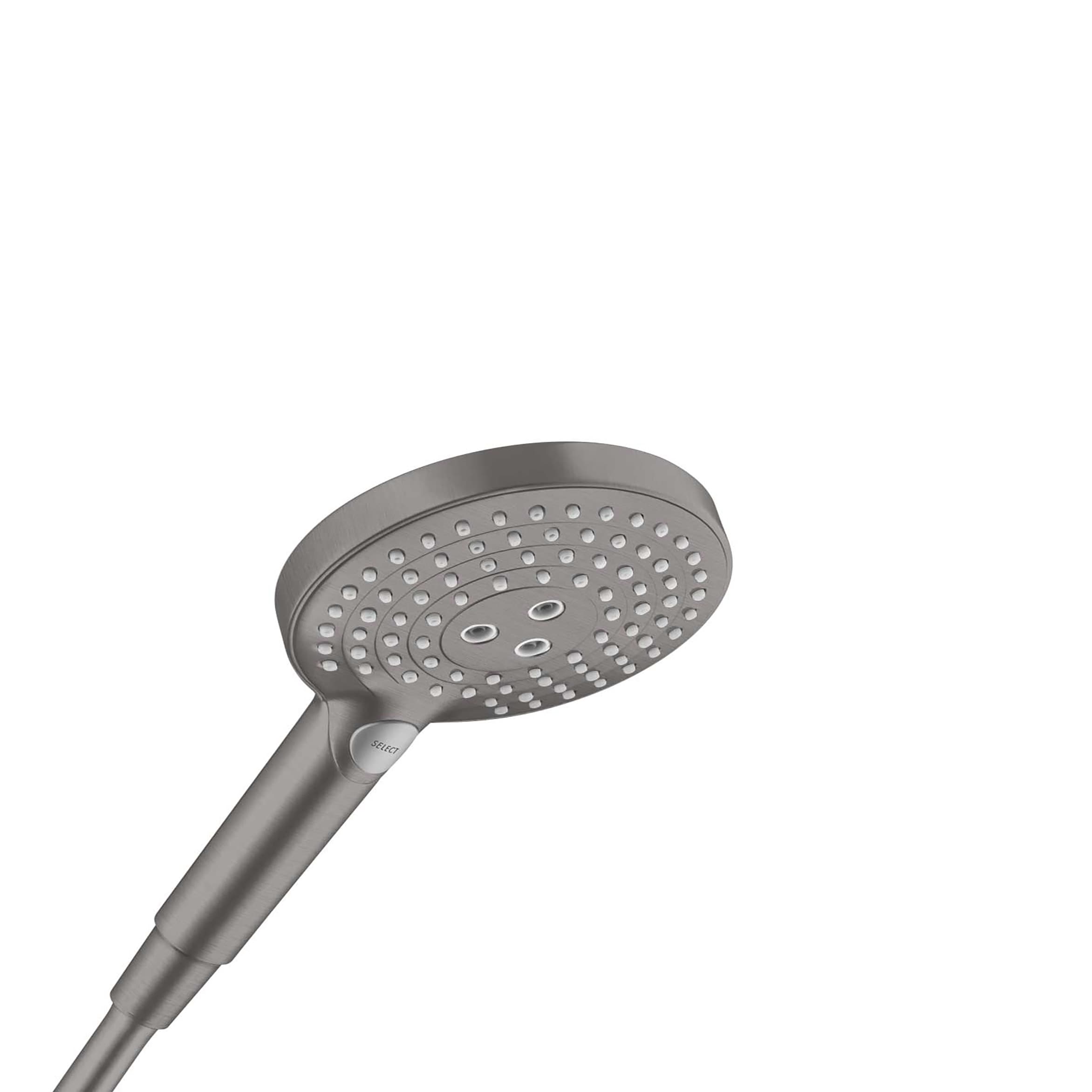 Hansgrohe 26037341 3.0 -Spray Brushed Black Chrome 4.5-in Round Fixed Shower Head 2.5 GPM
