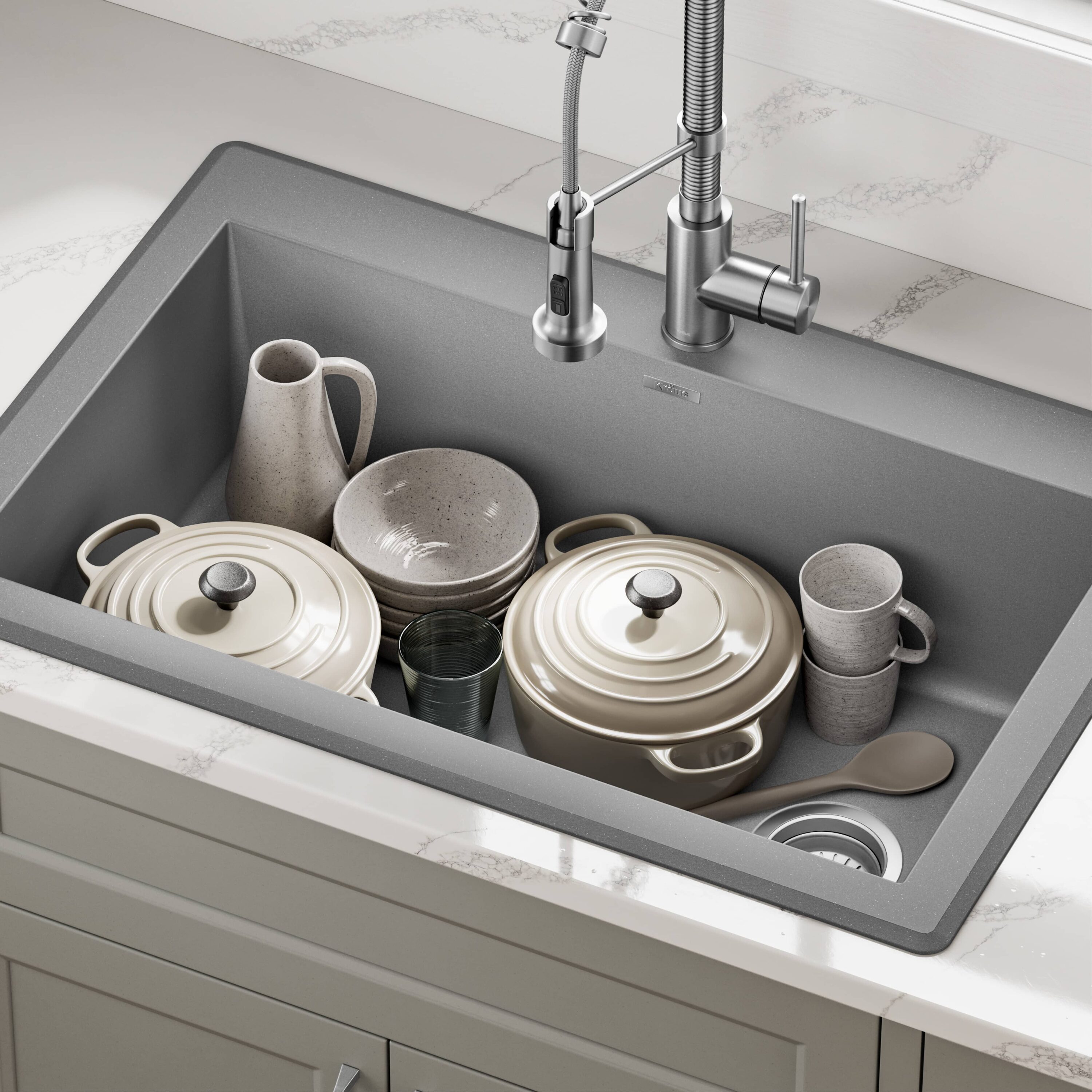Kraus KGD-54GREY Kitchen-Sinks - View #13