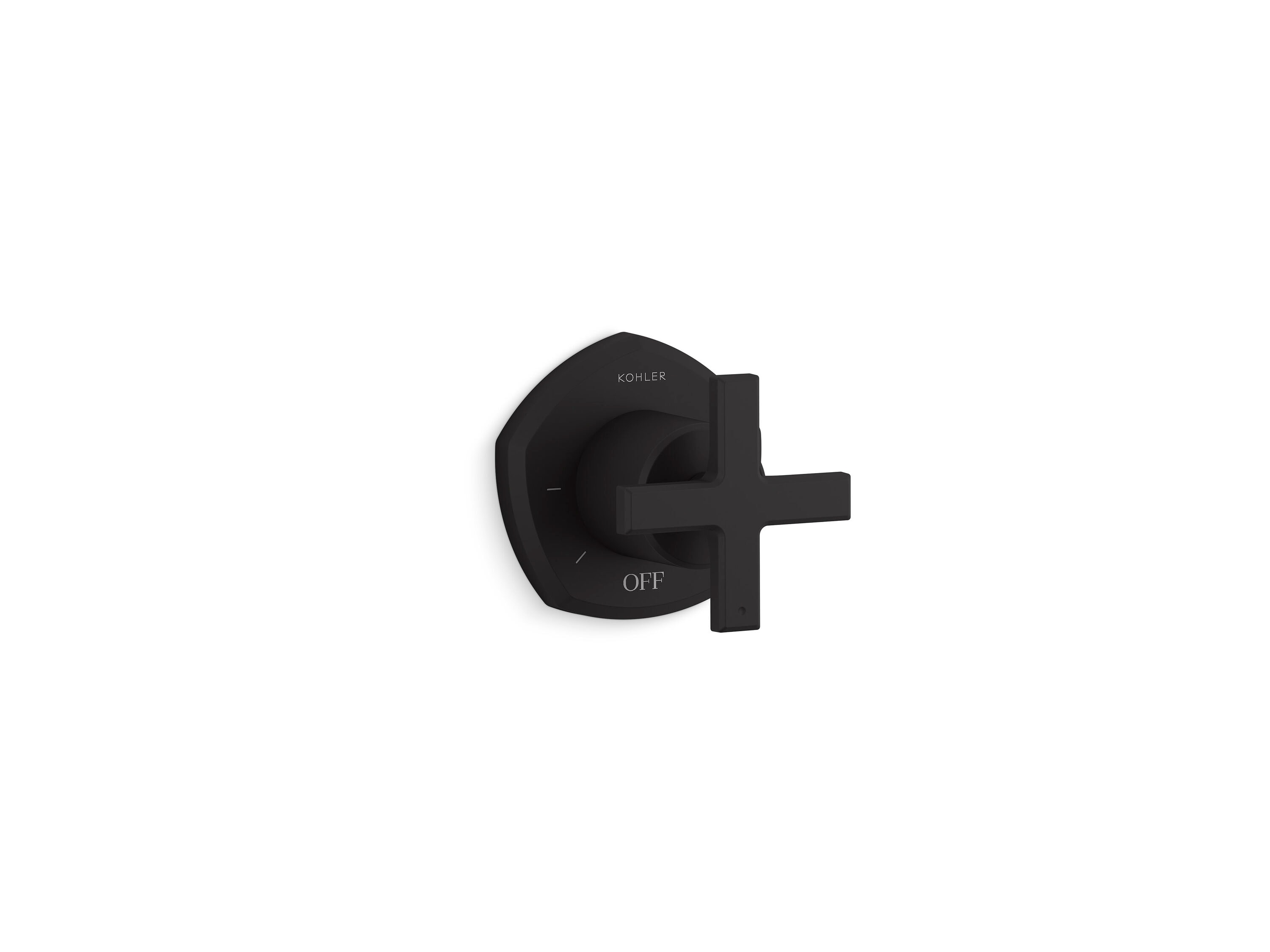 KOHLER - Occasion Matte Black 1-handle Sold separately Bathtub and shower Faucet No (not included)