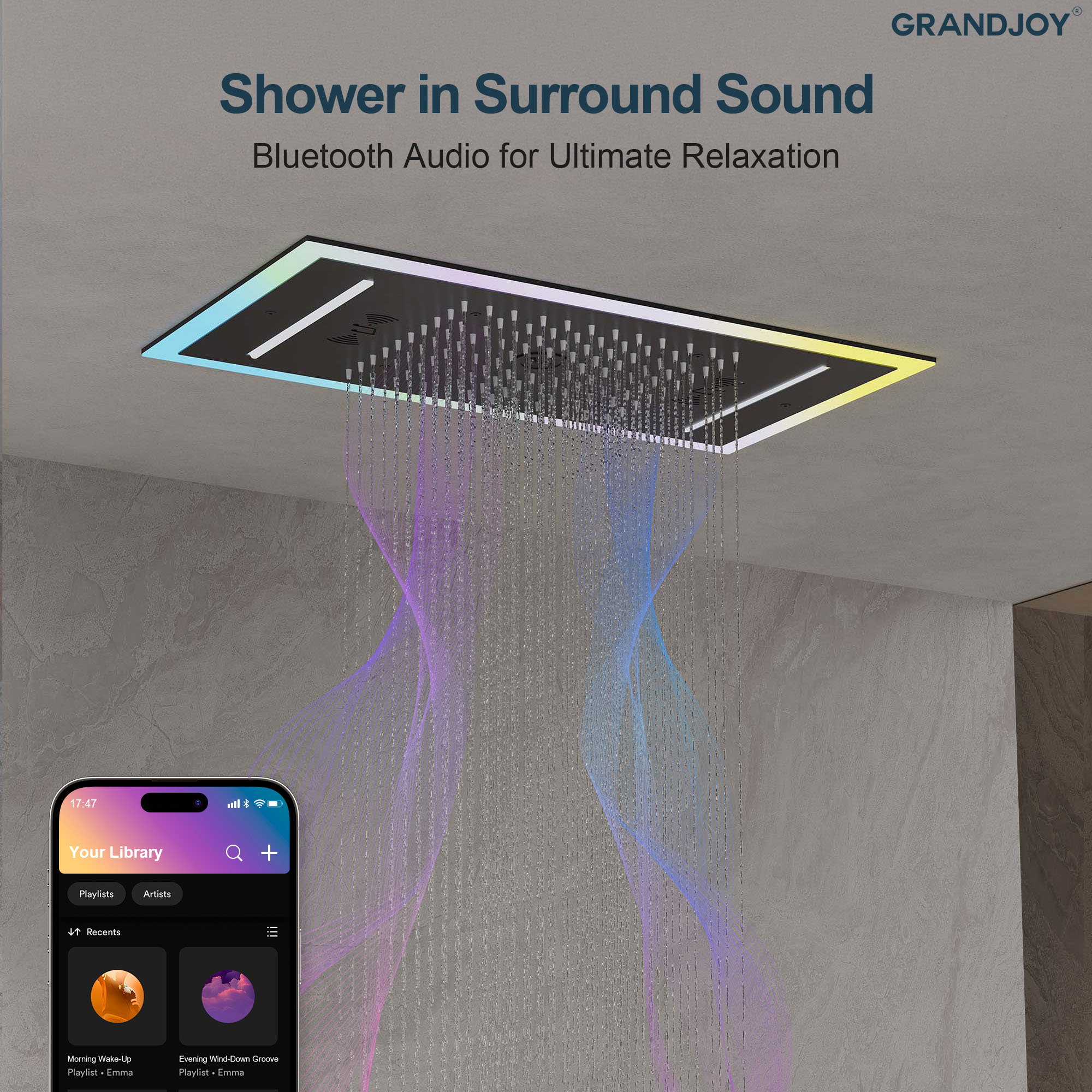 GRANDJOY SGF10GJ-81BL Tub-Shower-Faucets - View #7