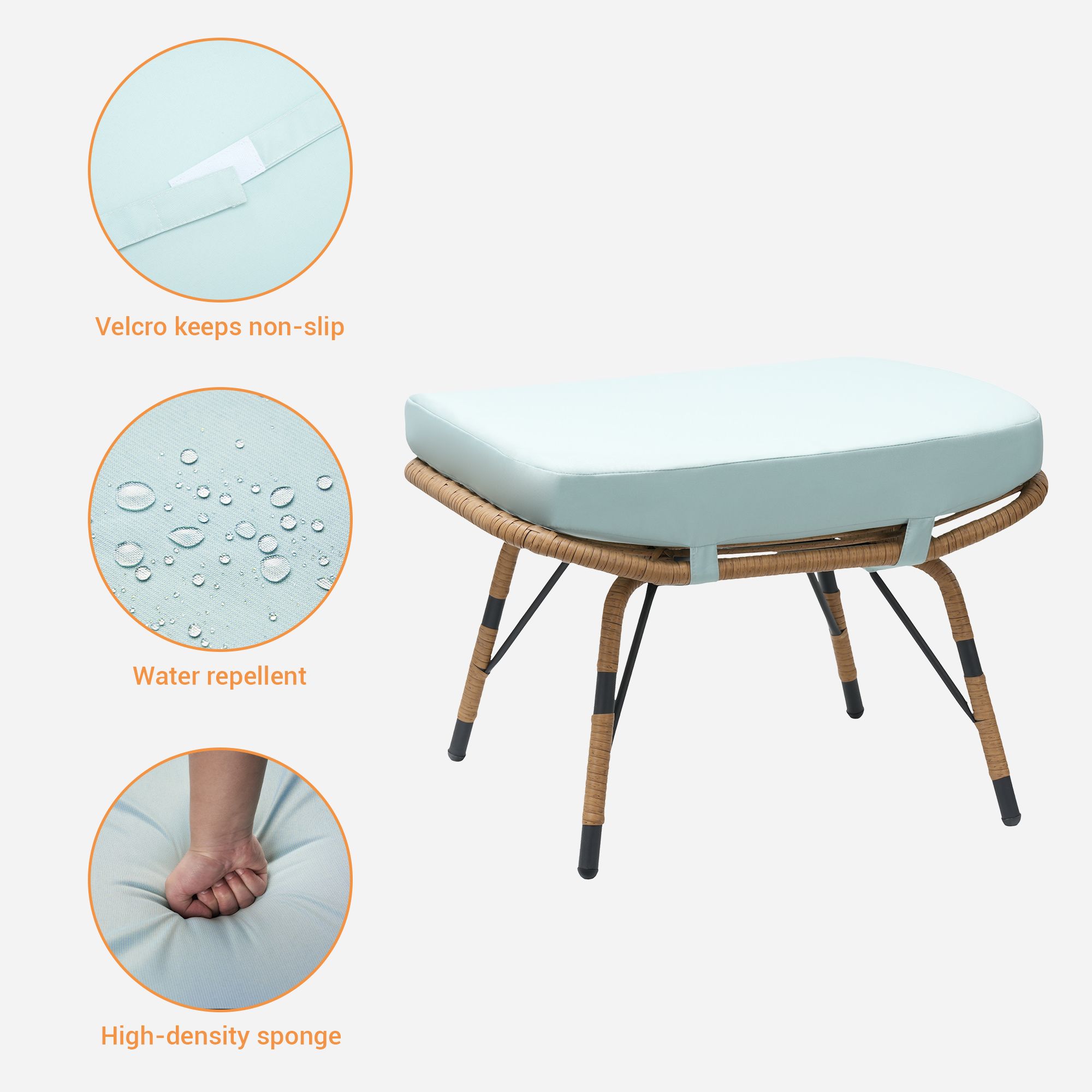 SANSTAR L-OTIDC54TF Stools-Ottomans - View #5