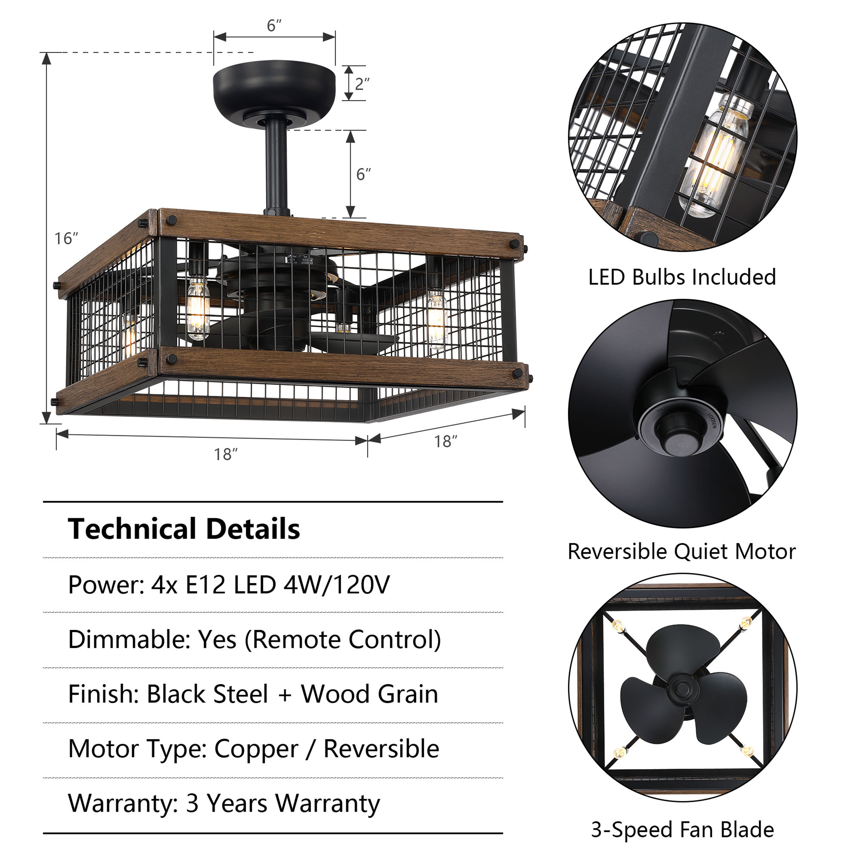 C Cattleya FAN-CL-0003 Ceiling-Fans - View #3