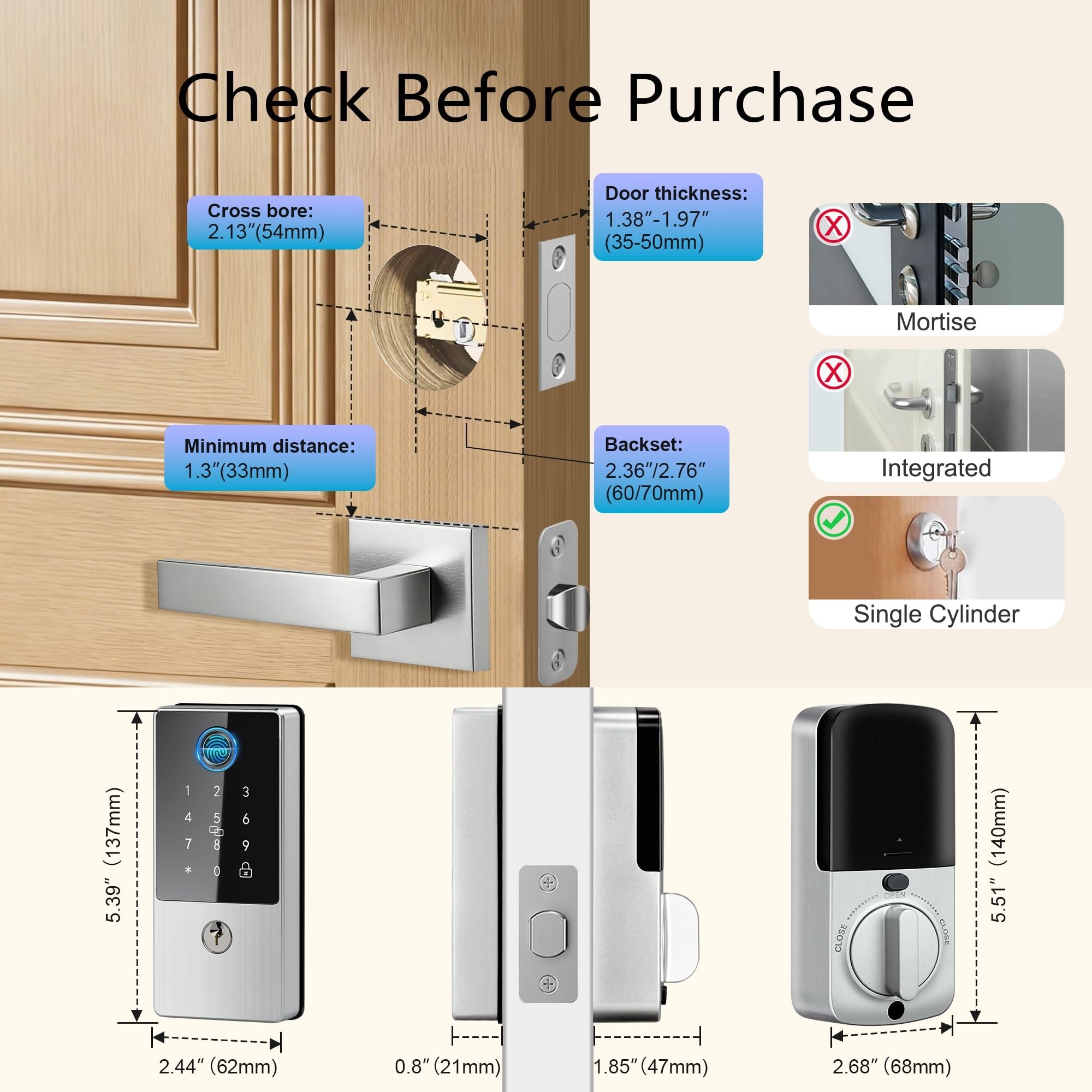 Adrinfly LAD0509M10 Electronic-Door-Locks - View #6