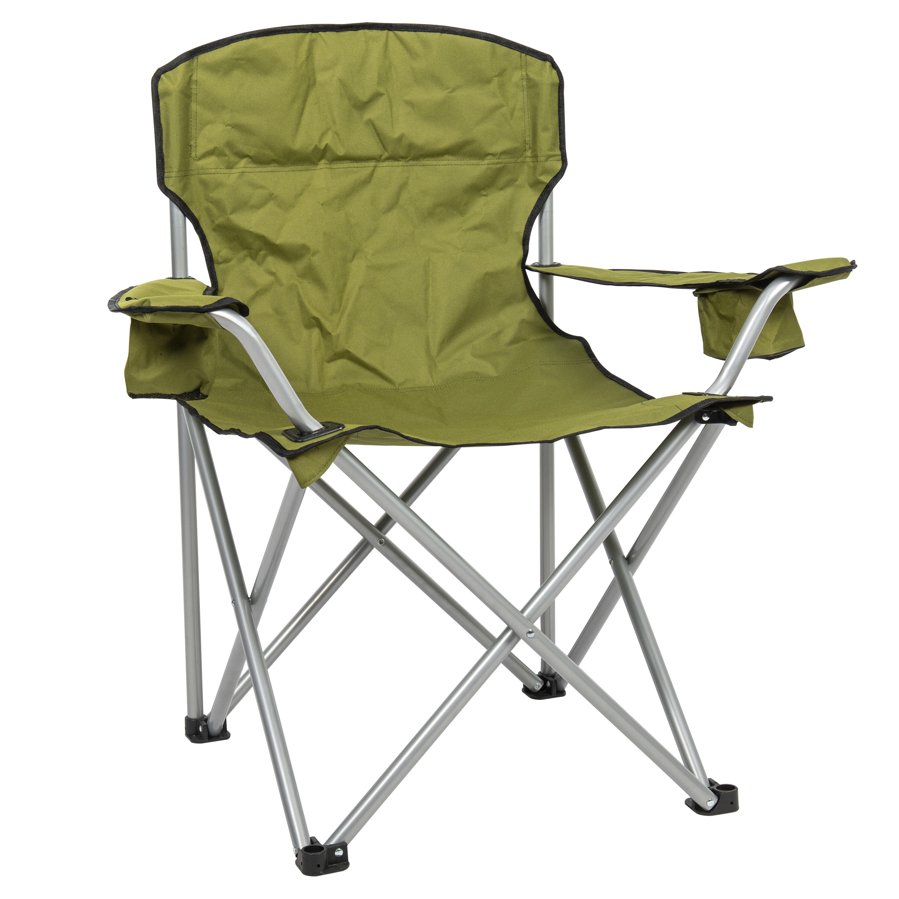 Camp & Go Polyester Green Folding Camping Chair (Carrying Strap/Handle ...