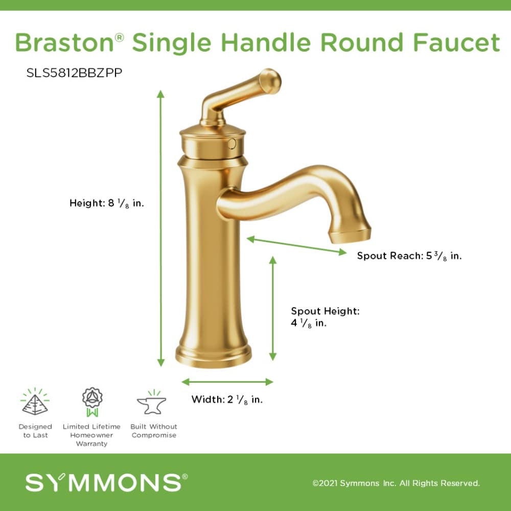 Symmons SLS5812BBZPP Lavatory-Faucets - View #3