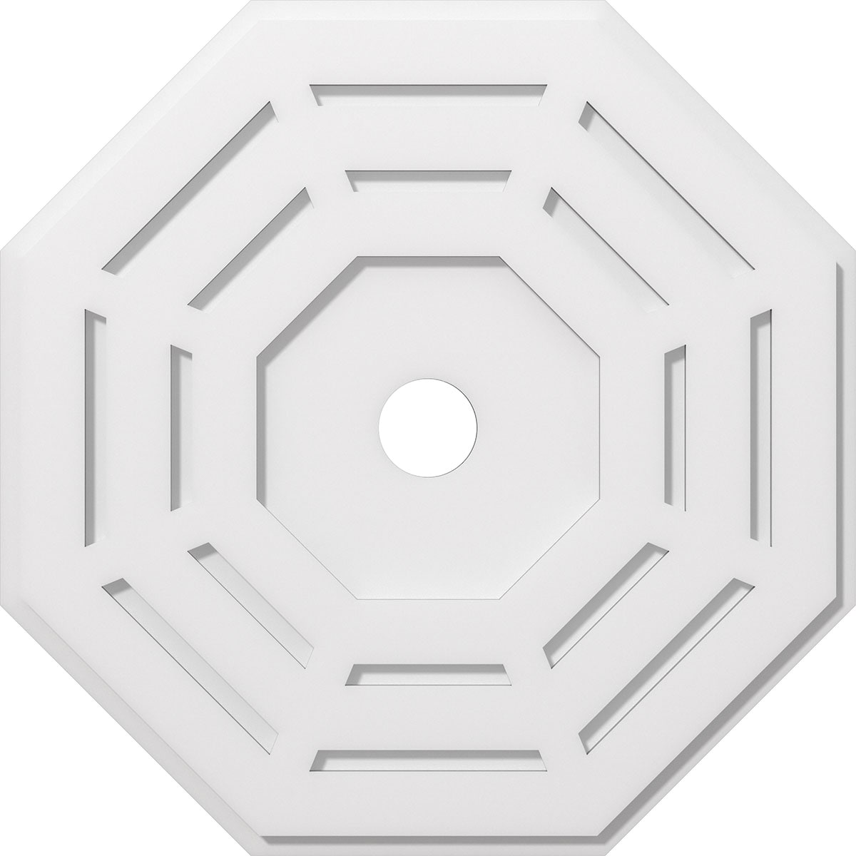 Ekena Millwork CMP26WN-03000 Westin 26-Inches W x 26-Inches L Contemporary Unfinished PVC Whole Ceiling Medallion