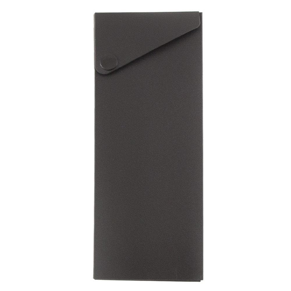 JAM Paper Plastic Pencil Case, Pack of 6, Black at