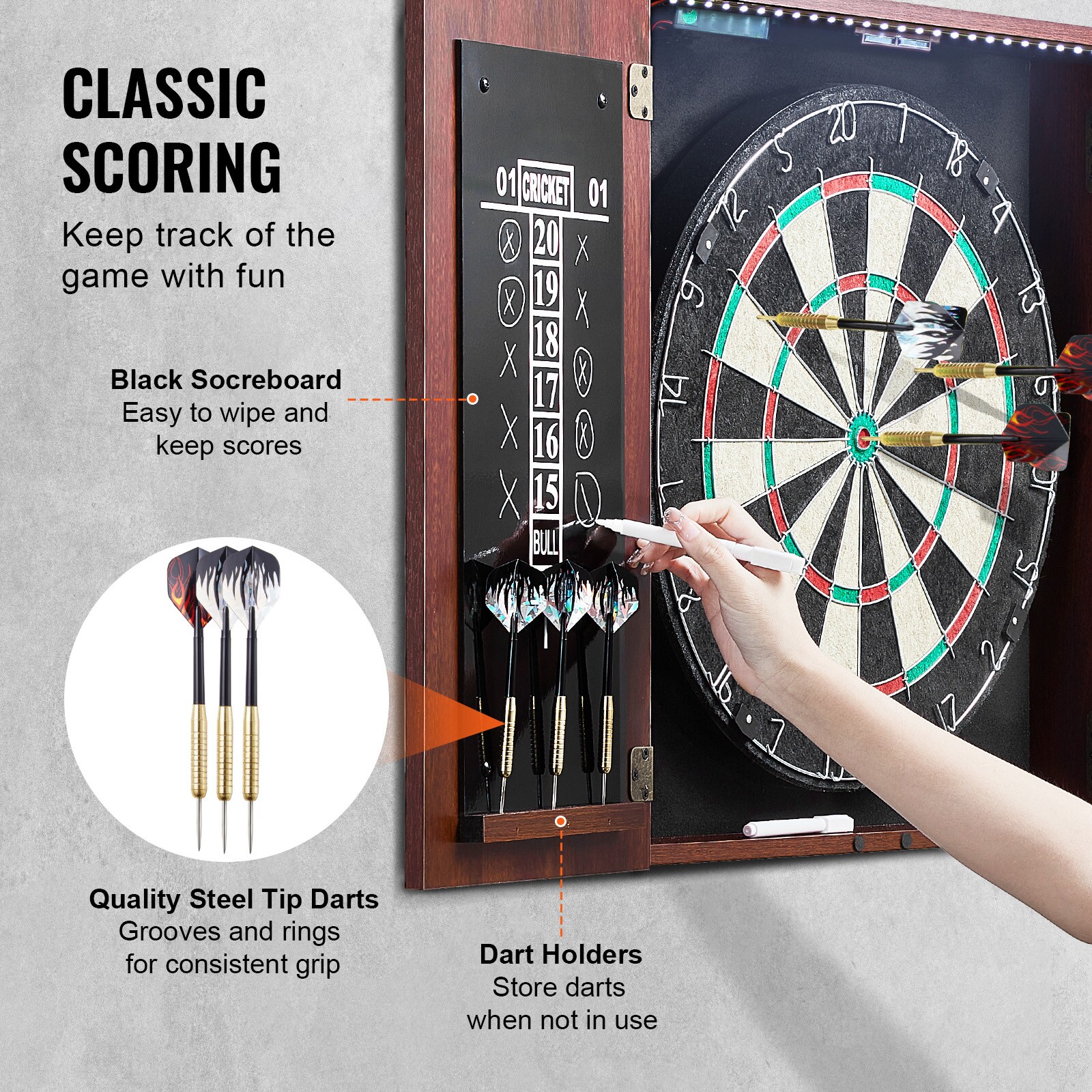 GIVIMO LW108GIVSS2620 Dartboard-Cabinets - View #7