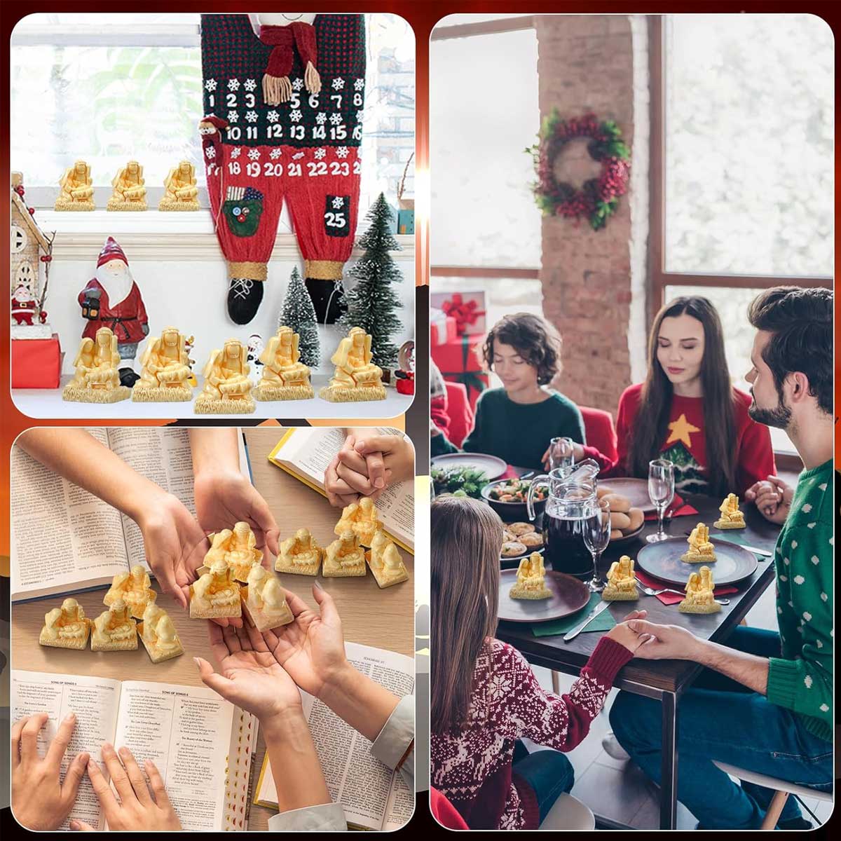 Aoibox LAB1120D19 Table-Christmas-Decorations - View #3