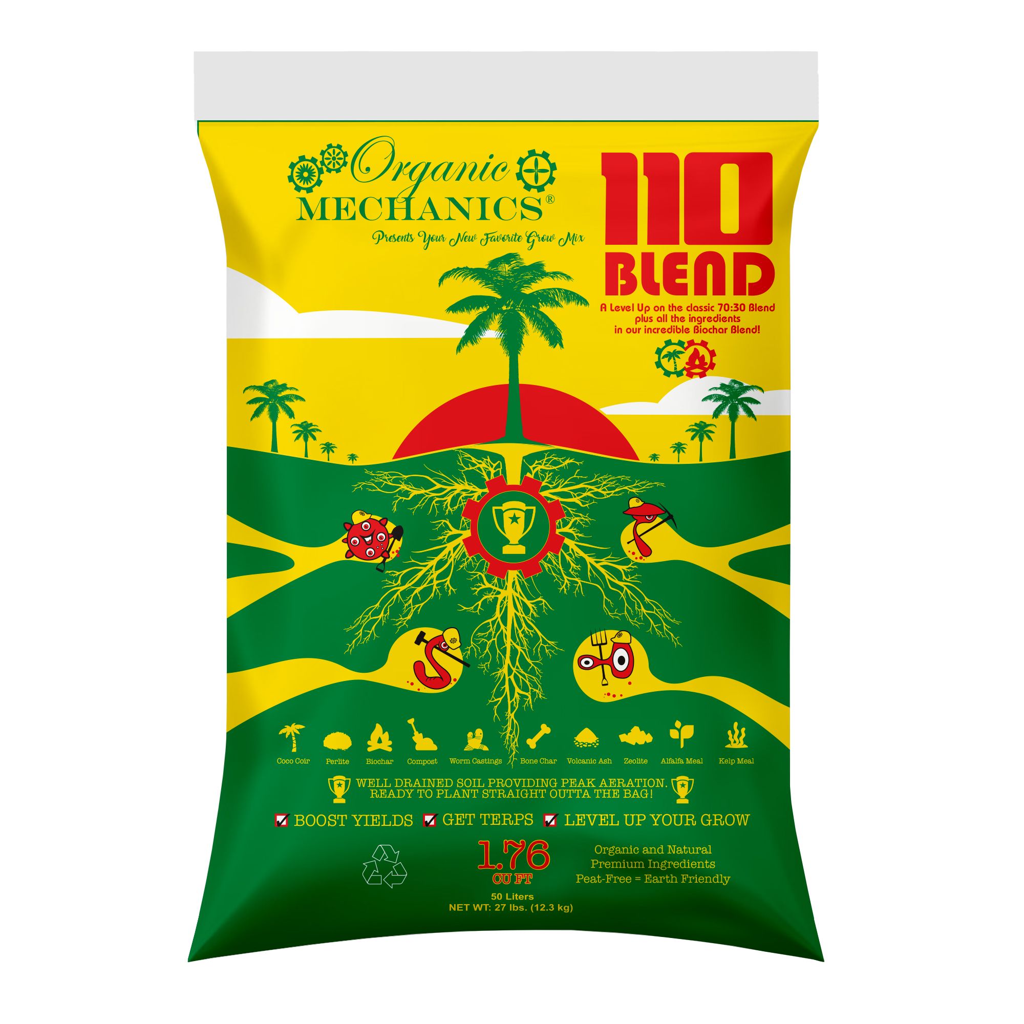 Organic Mechanics - 110 Blend Organic Potting Soil - 1.76 cu ft