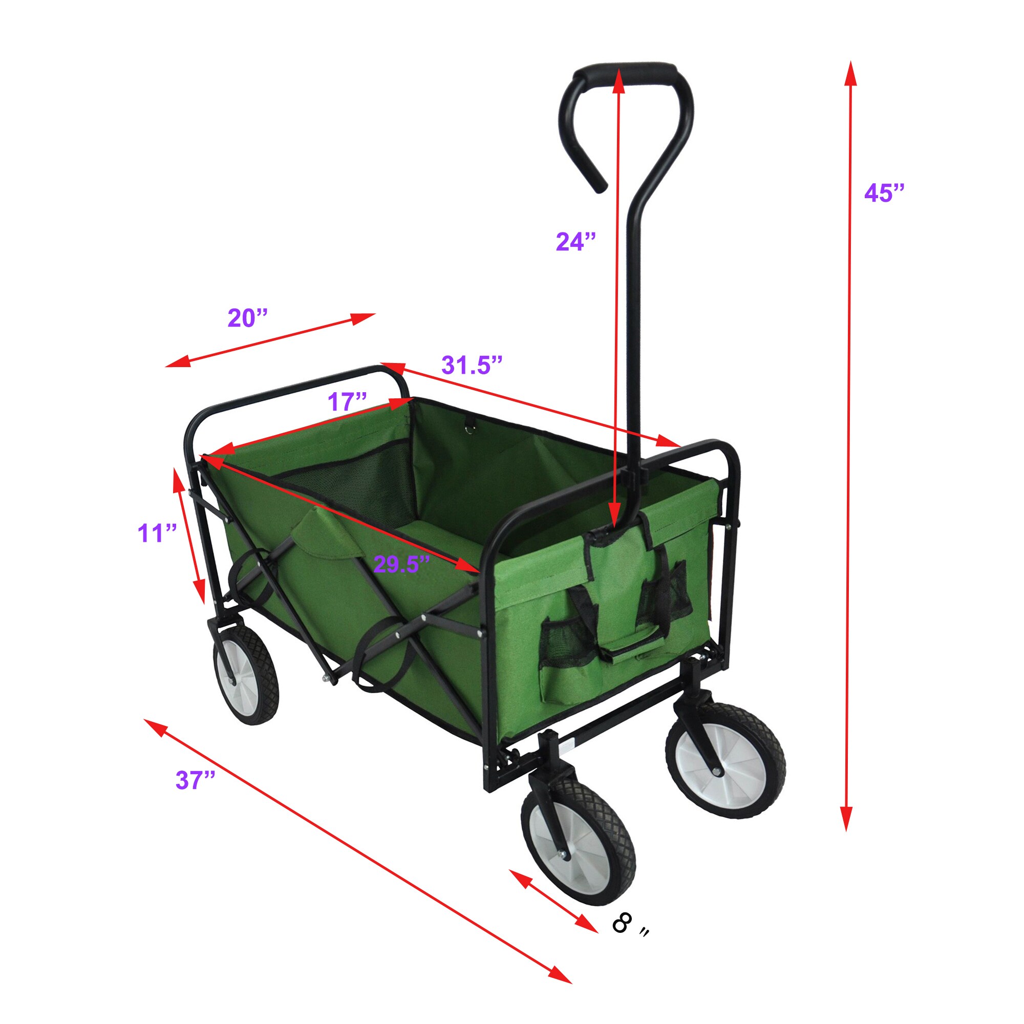Mondawe MA-QD33518-RD Yard-Carts - View #14