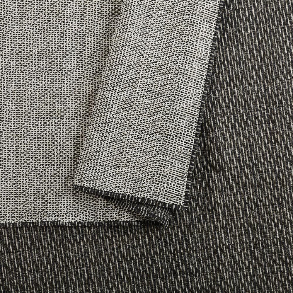 Graphite Gray Cotton Embroidered Standard Sham