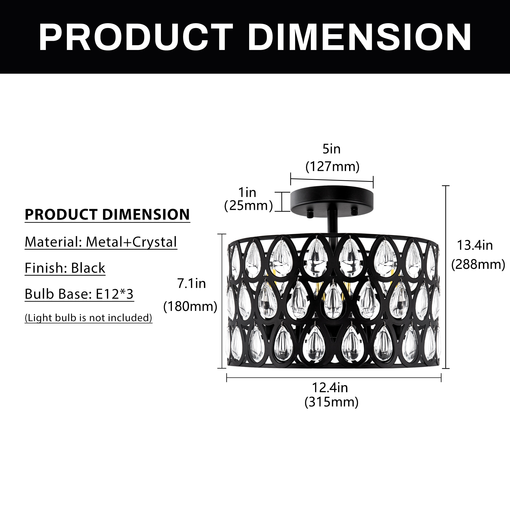 YANSUN LA-YM-BX07201CBL-11 flushmounts - View #4