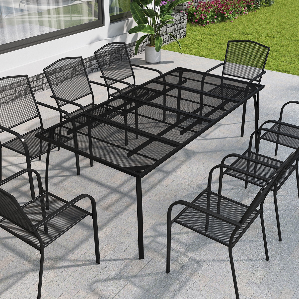 Mondawe MO-SL79TW02-BL Patio-Tables - View #3