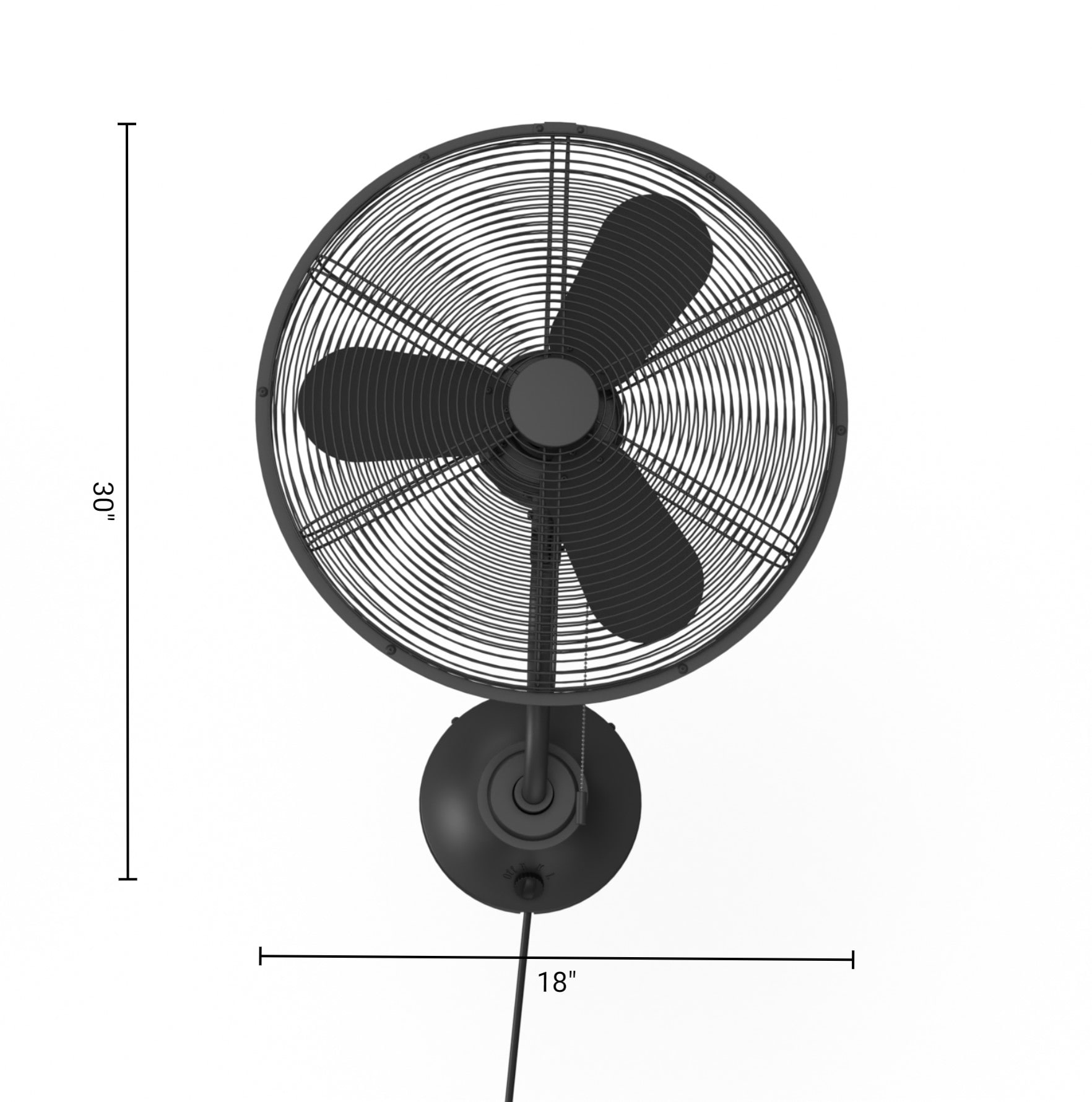 Harbor Breeze JP18MBK3 Wall-Mounted-Fans - View #9