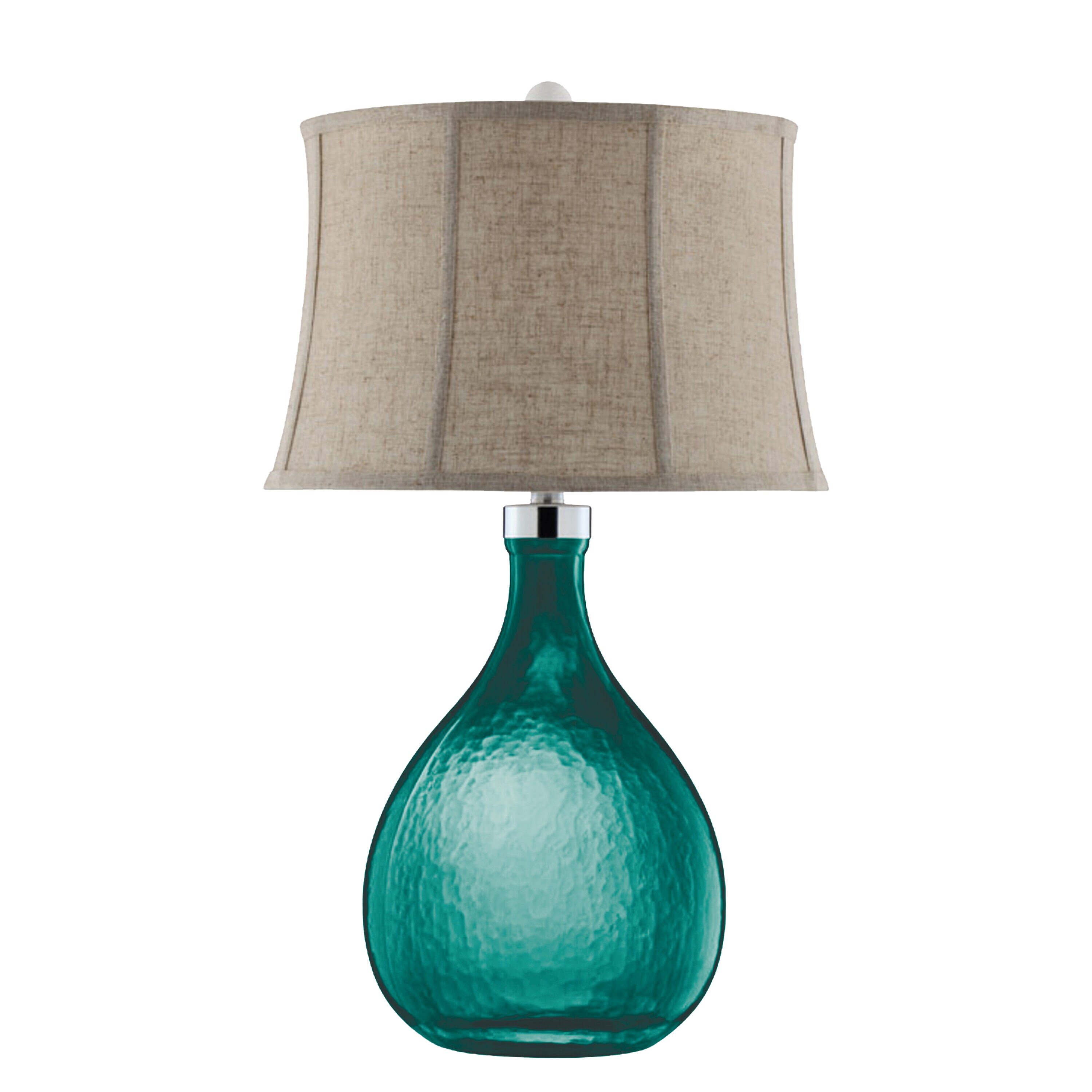 Longmont 9-in Blue 3-way Table Lamp with Fabric Shade | - Westmore by ELK Lighting LW-202331417