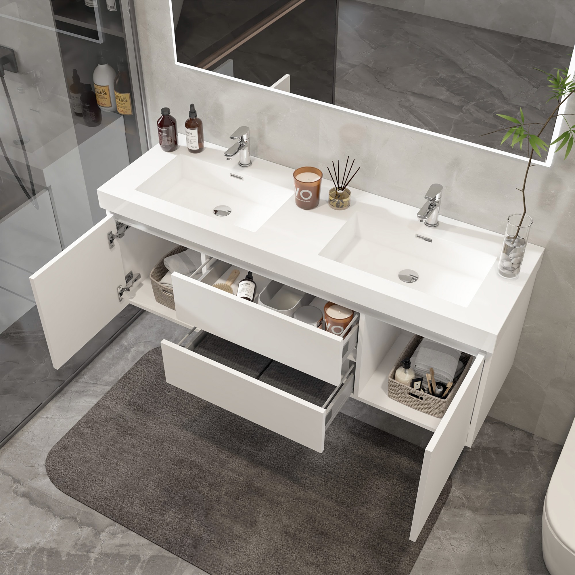 Vanity Art VA6060DW Bath-Vanity-Combo - View #5